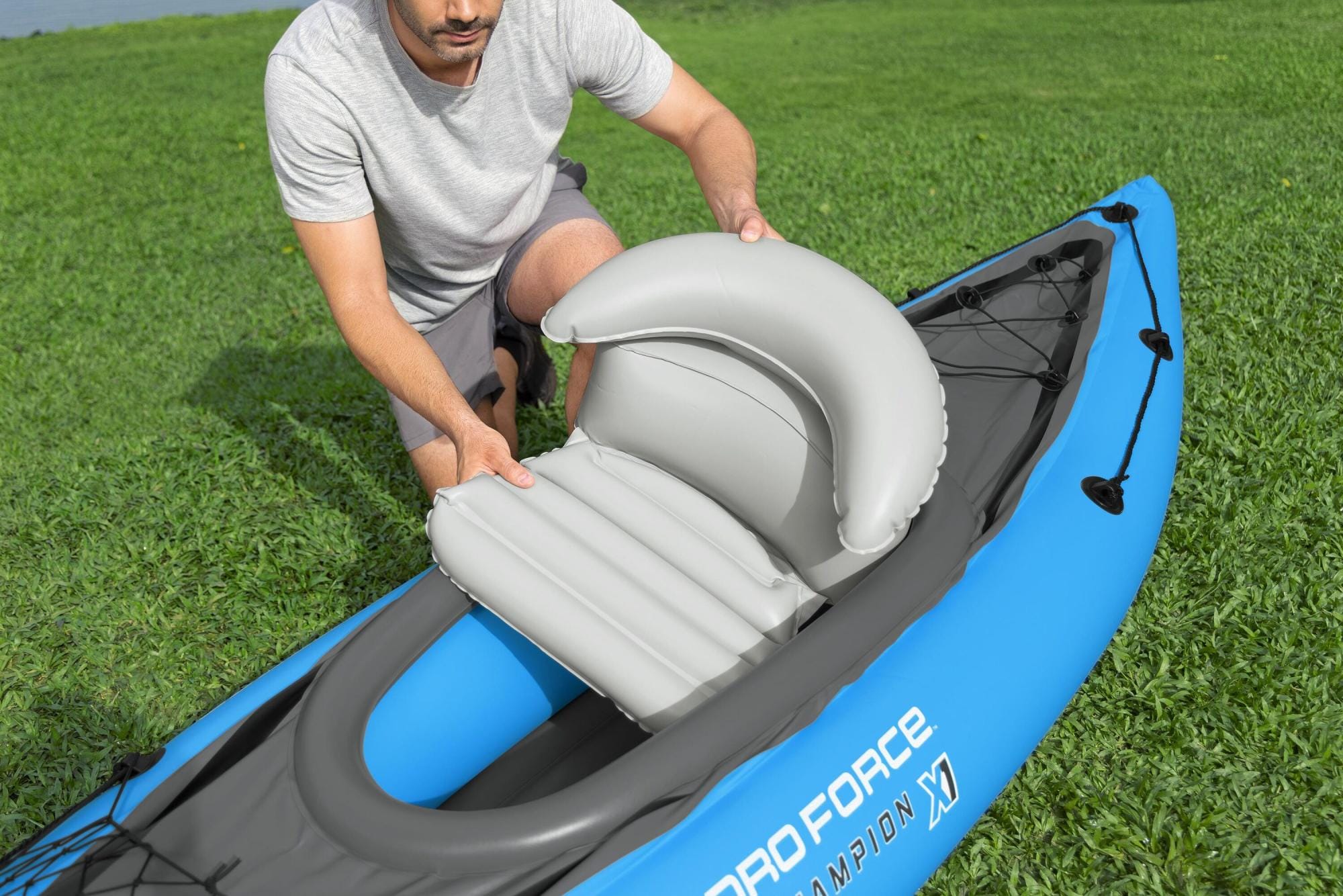 SUP en kajak Hydro Force Cove Champion X1 Opblaasbare Kajak Set voor 1 Persoon 2,75 m Bestway 11