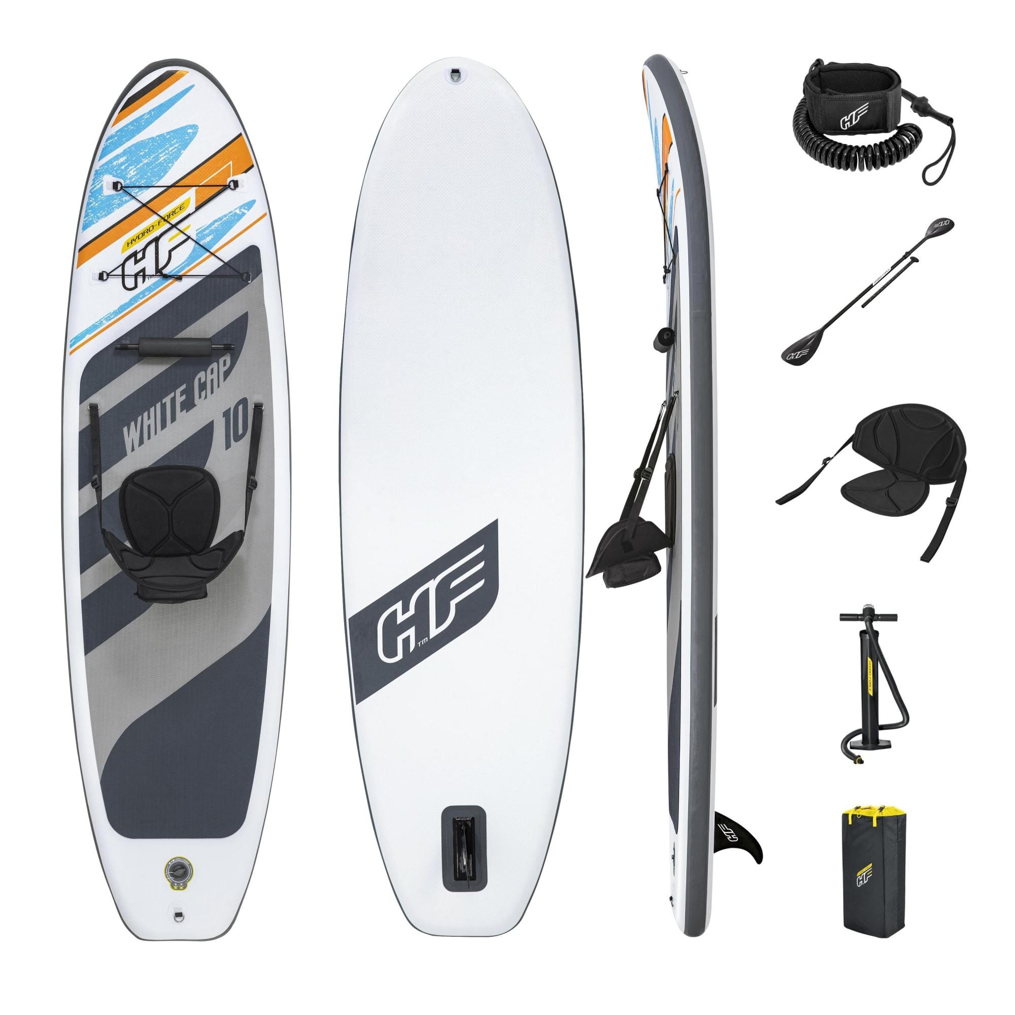 SUP en kajak White Cap convertibile opblaasbaar SUP-board van 305x84 cm Bestway 3