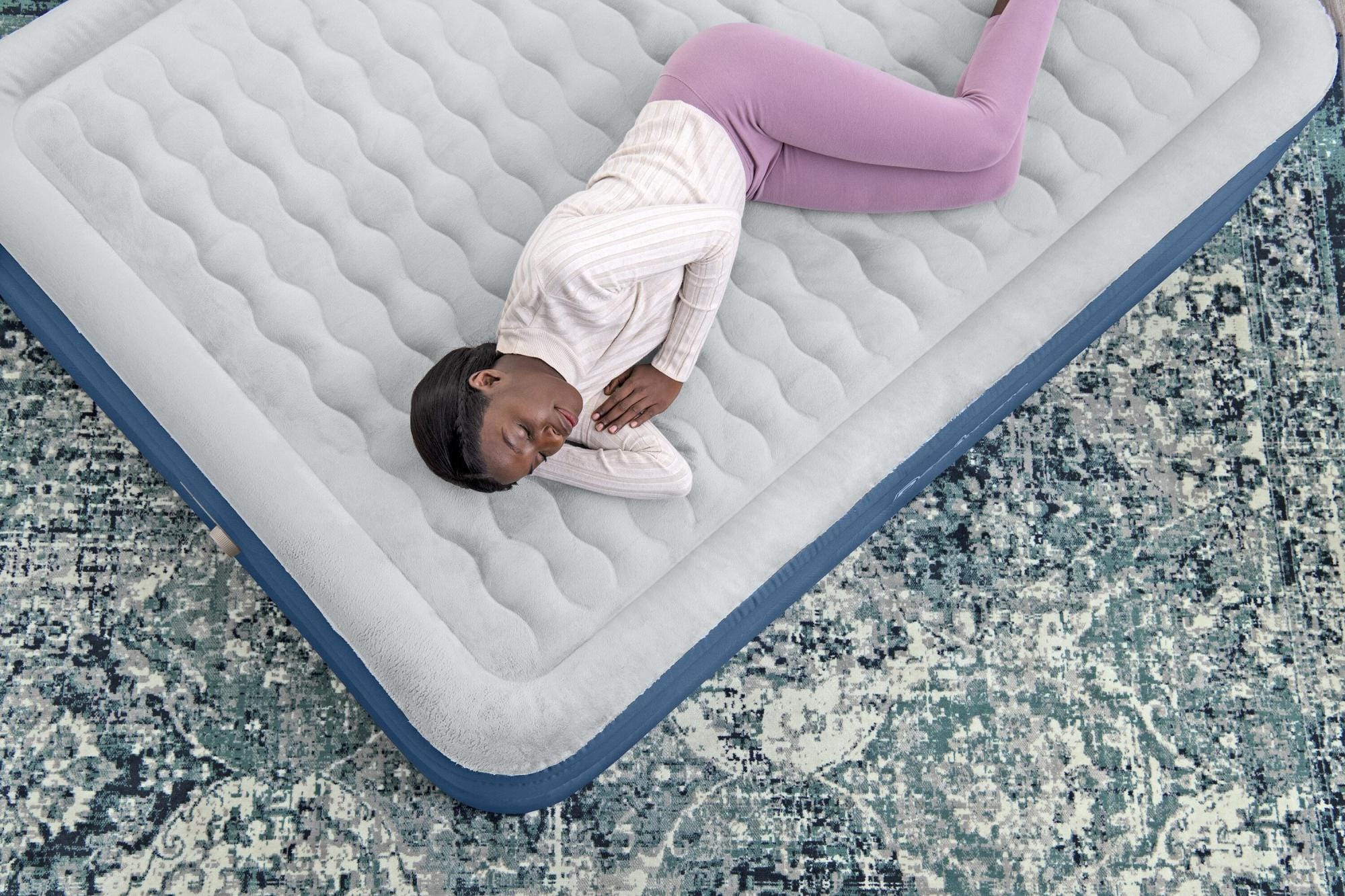 Luchtbed Bestway Fortech Snugable Top Queen Luchtmatras met Ingebouwde AC Pomp en Antimicrobiële coating 2,03 m x 1,52 m x 46 cm Bestway 4