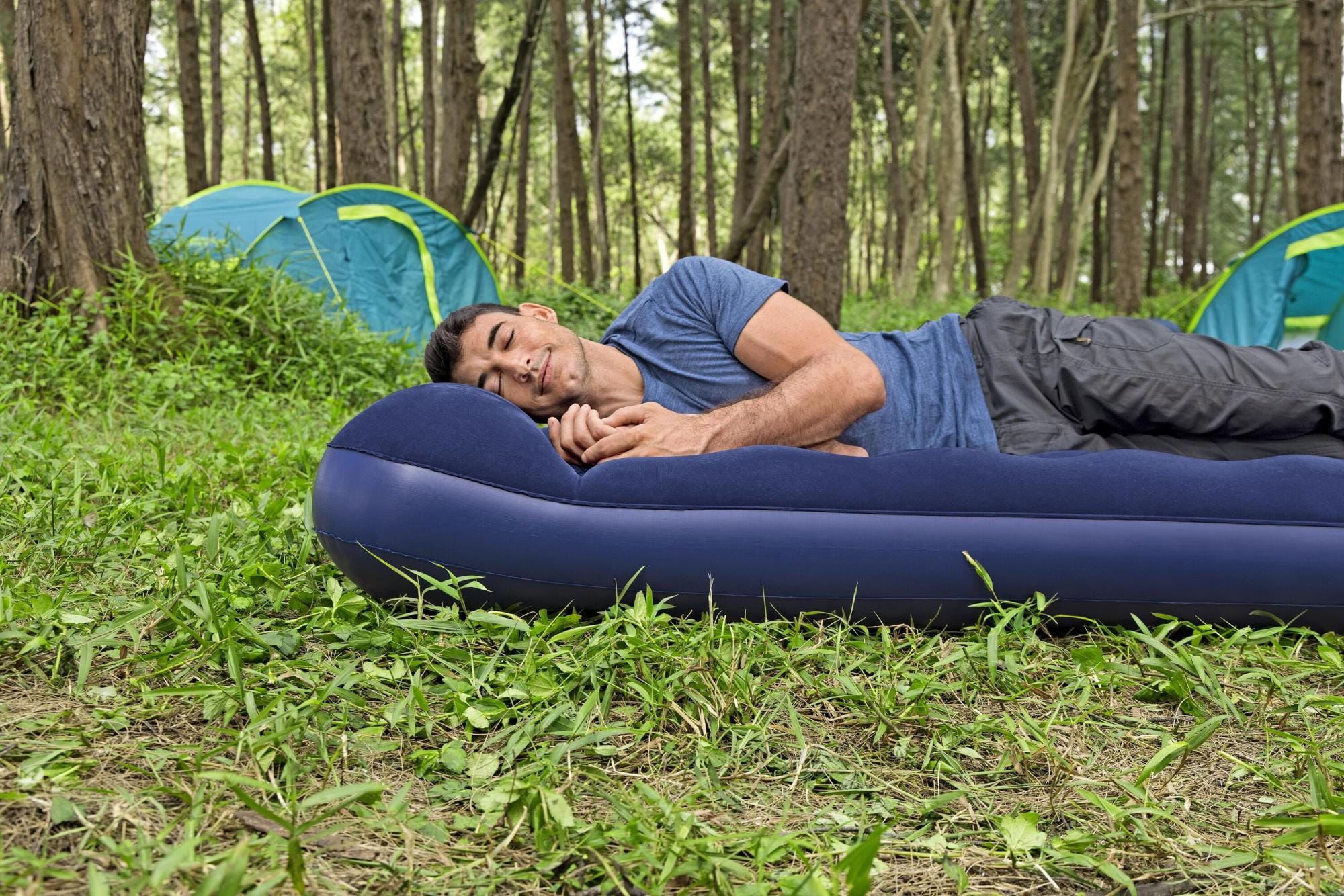 Luchtbed Bestway Twin Luchtmatras met ingebouwde voetpomp 1,88 m x 99 cm x 28 cm Bestway 2