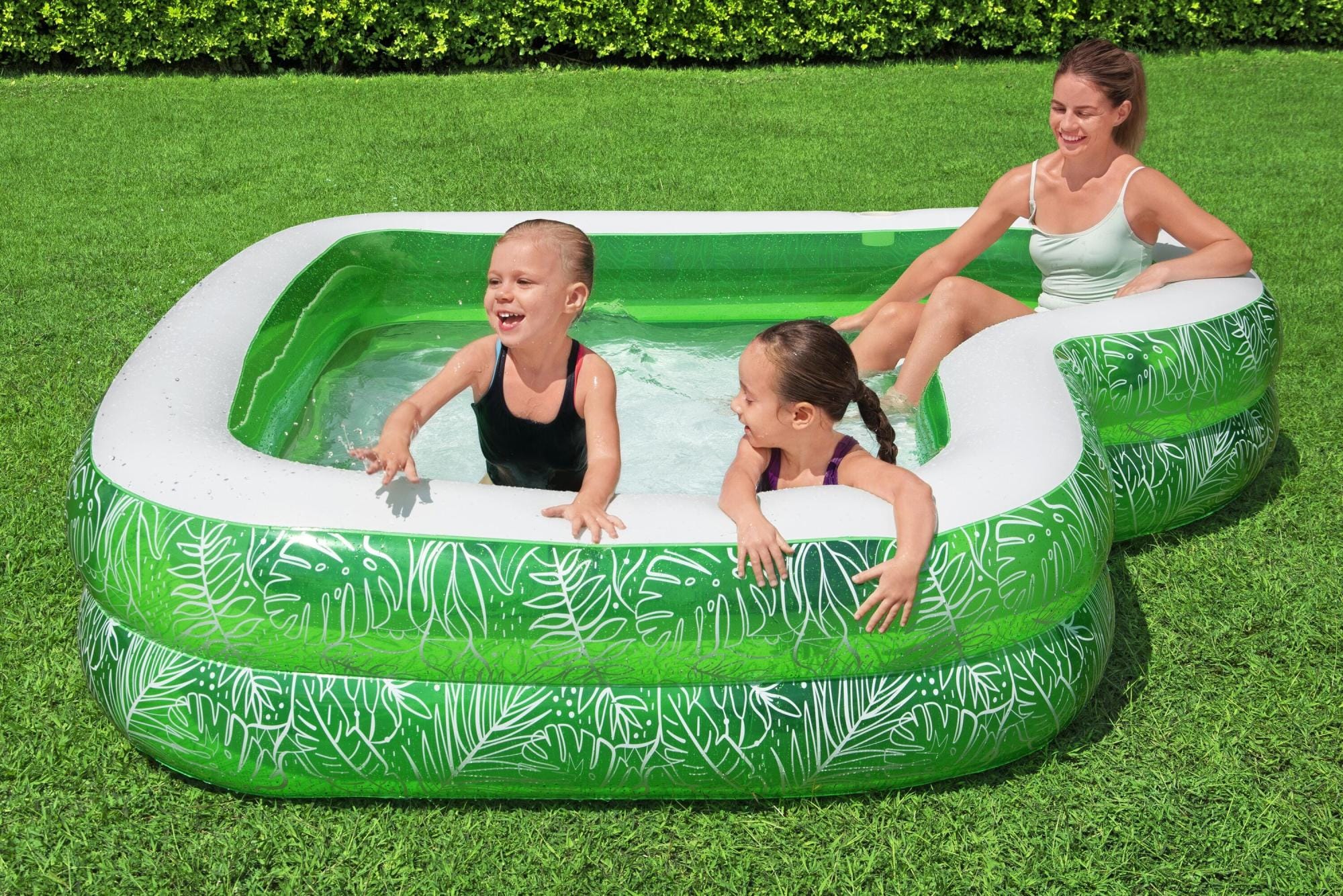 Opblaasbare spullen voor kinderen Bestway Tropical Paradise opblaasbaar familiezwembad Bestway 4
