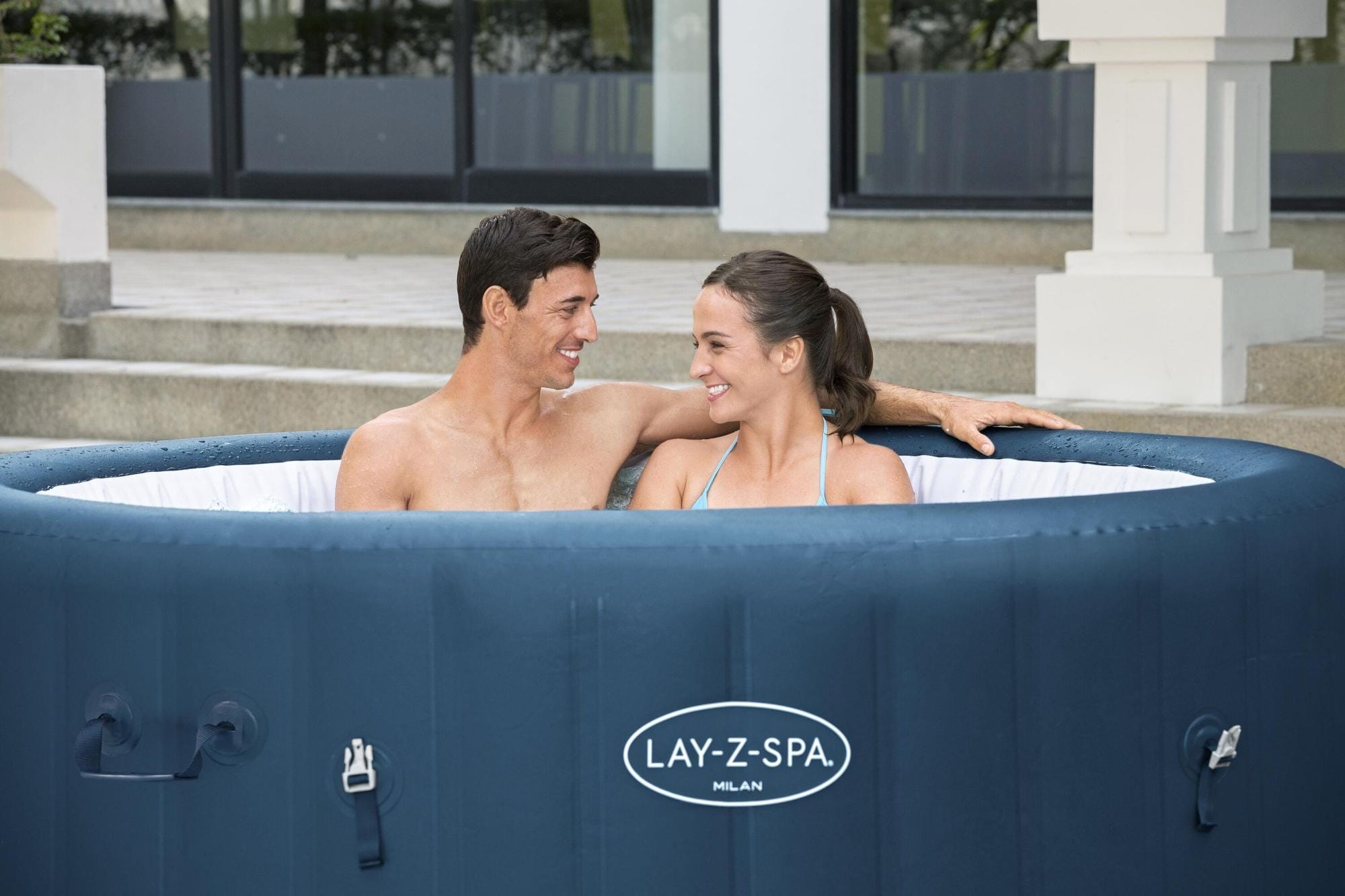 Opblaasbare bubbelbaden Lay-Z Spa Lay-Z-Spa Milan AirJet Plus opblaasbare spa 4-6 personen Bestway 3