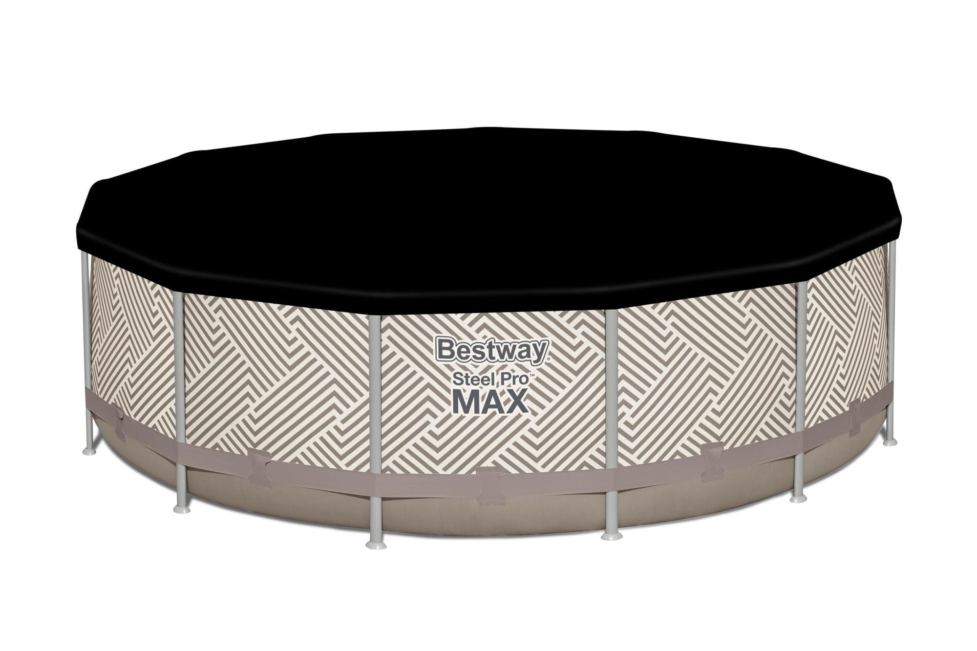 Bovengronds zwembad Steel Pro MAX bovengronds zwembad met zonnezeil van 396x107 cm Bestway 9