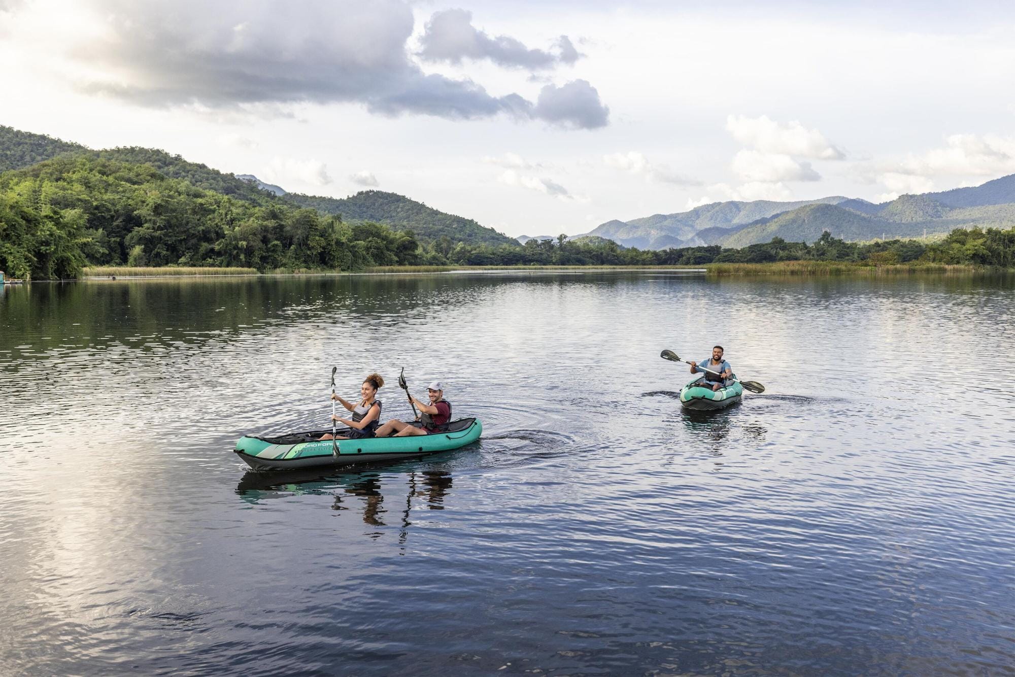 SUP en kajak Hydro Force Ventura Elite X2 Opblaasbare Kajak Set voor 2 Personen 3,30 m Bestway 5
