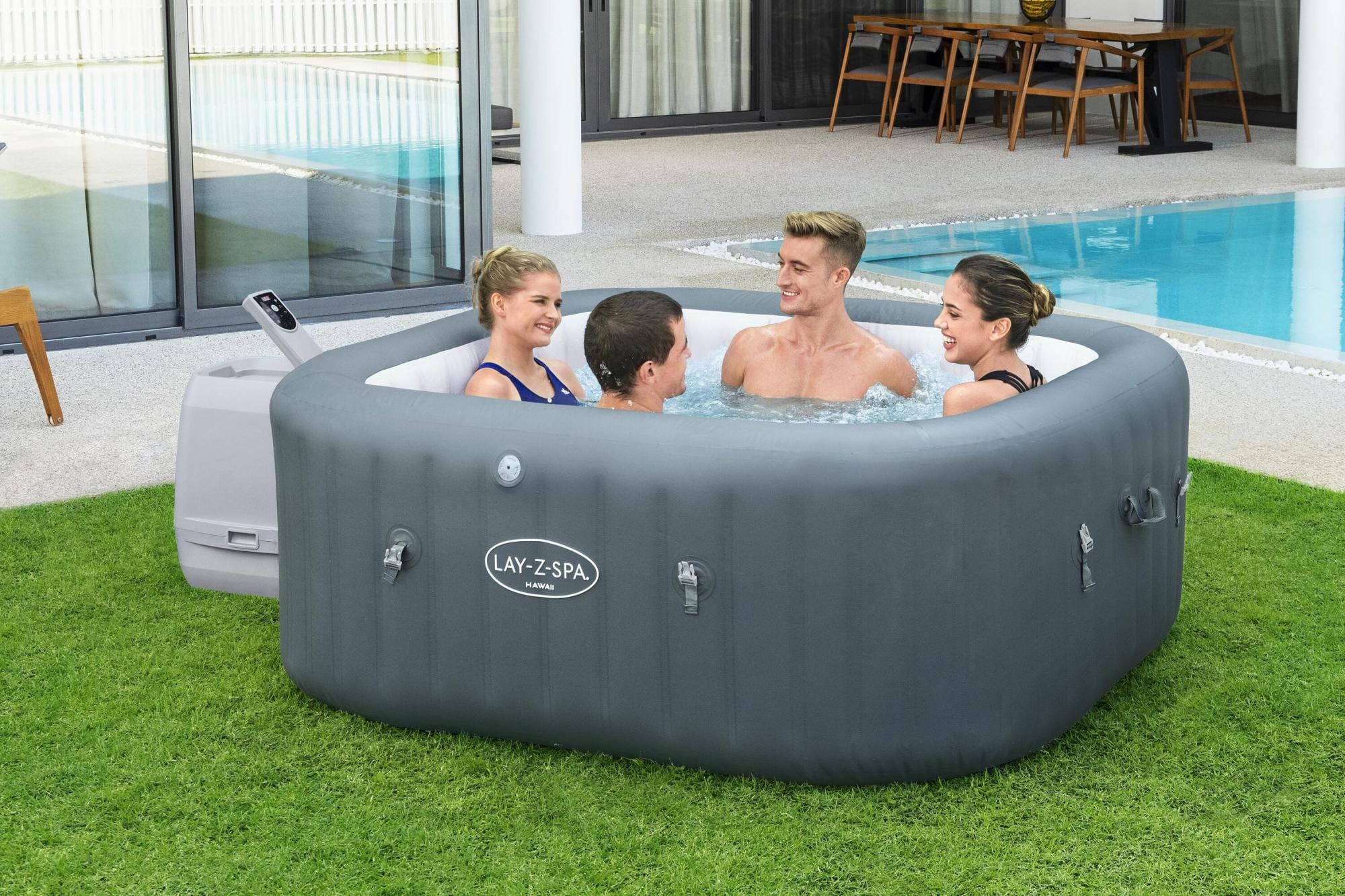 Opblaasbare bubbelbaden Lay-Z Spa Lay-Z-Spa Hawaii HydroJet Pro opblaasbare spa 4-6 personen Bestway 5