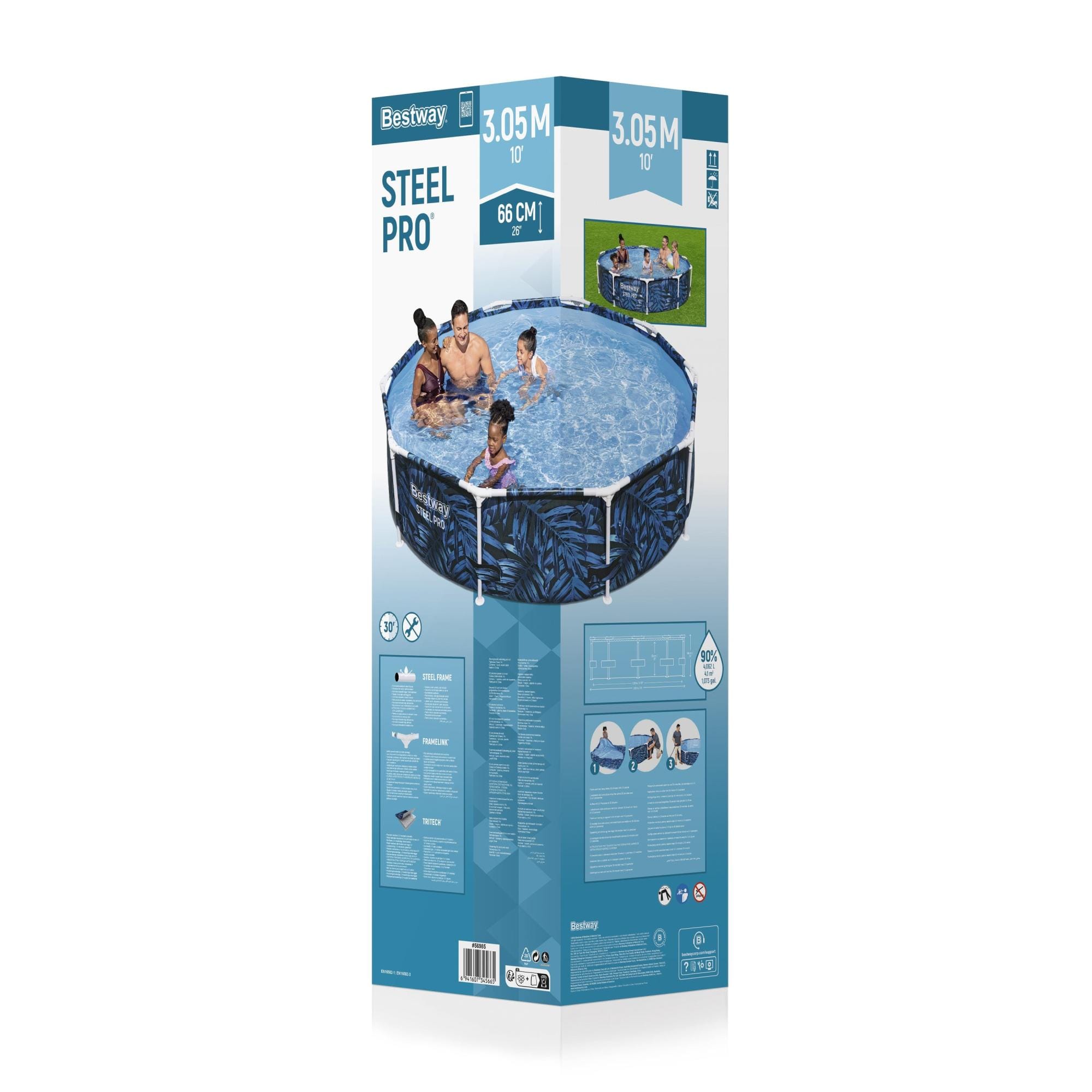 Bovengronds zwembad Bestway Steel Pro Rond Bovengronds Zwembad 3,05 m x 66 cm Bestway 6