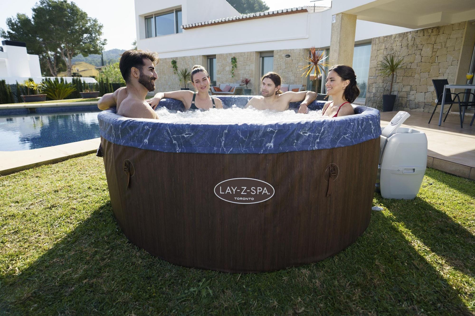Opblaasbare bubbelbaden Lay-Z Spa Lay-Z-Spa Toronto AirJet Plus opblaasbare spa 5-7 personen Bestway 5