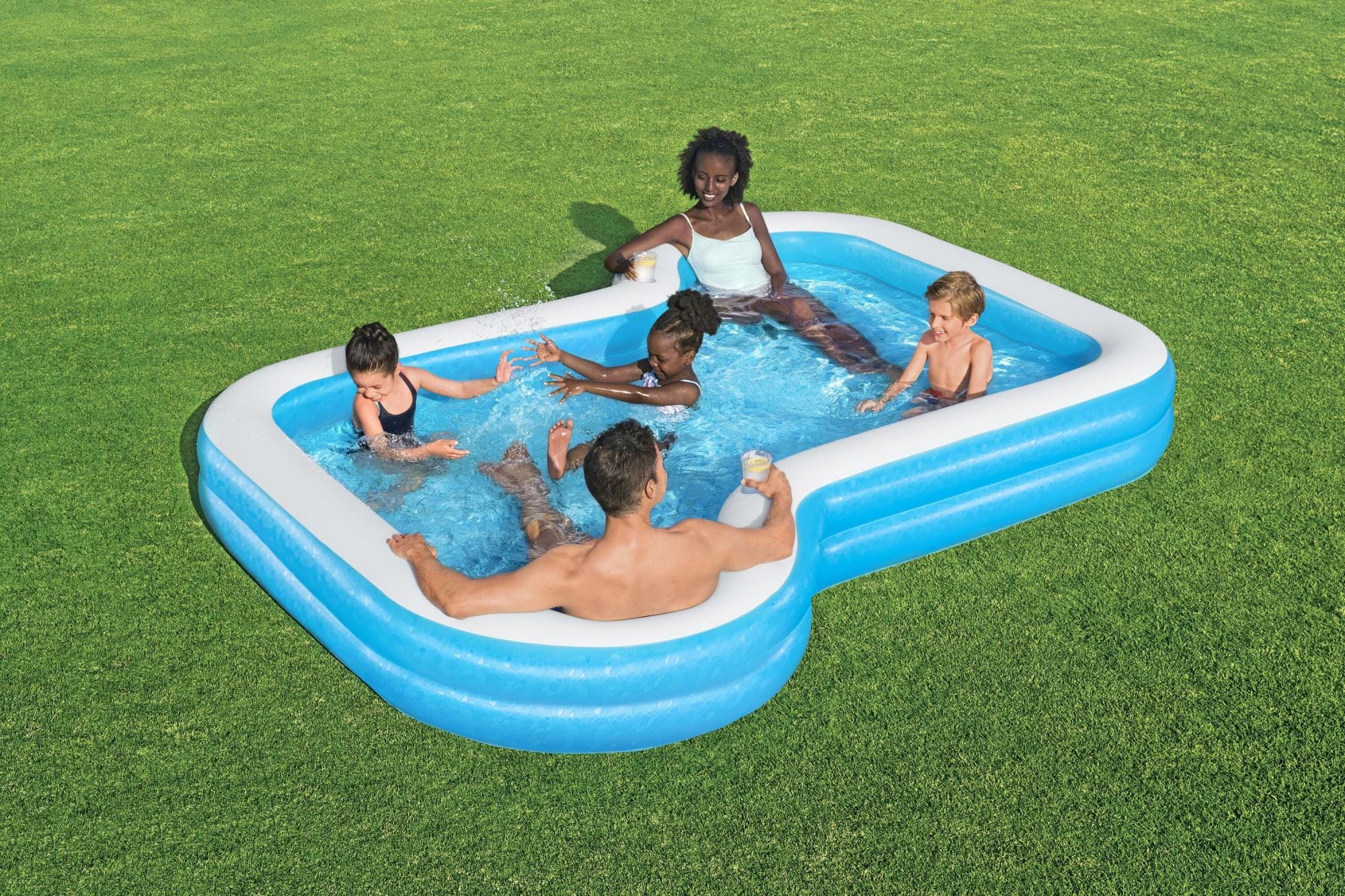Opblaasbare spullen voor kinderen Bestway Sunsational Opblaasbaar Familiezwembad 3,05 m x 2,74 m x 46 cm Bestway 1
