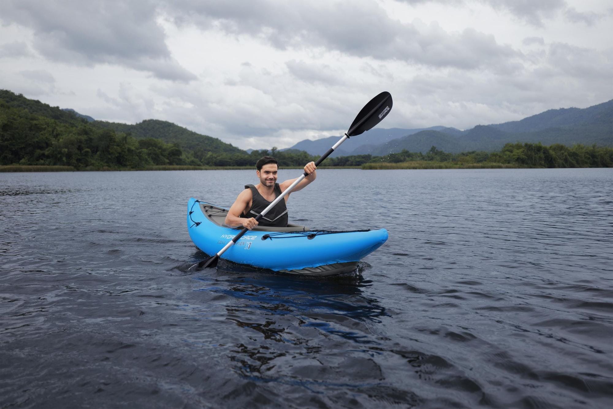 SUP en kajak Hydro Force Cove Champion X1 Opblaasbare Kajak Set voor 1 Persoon 2,75 m Bestway 3