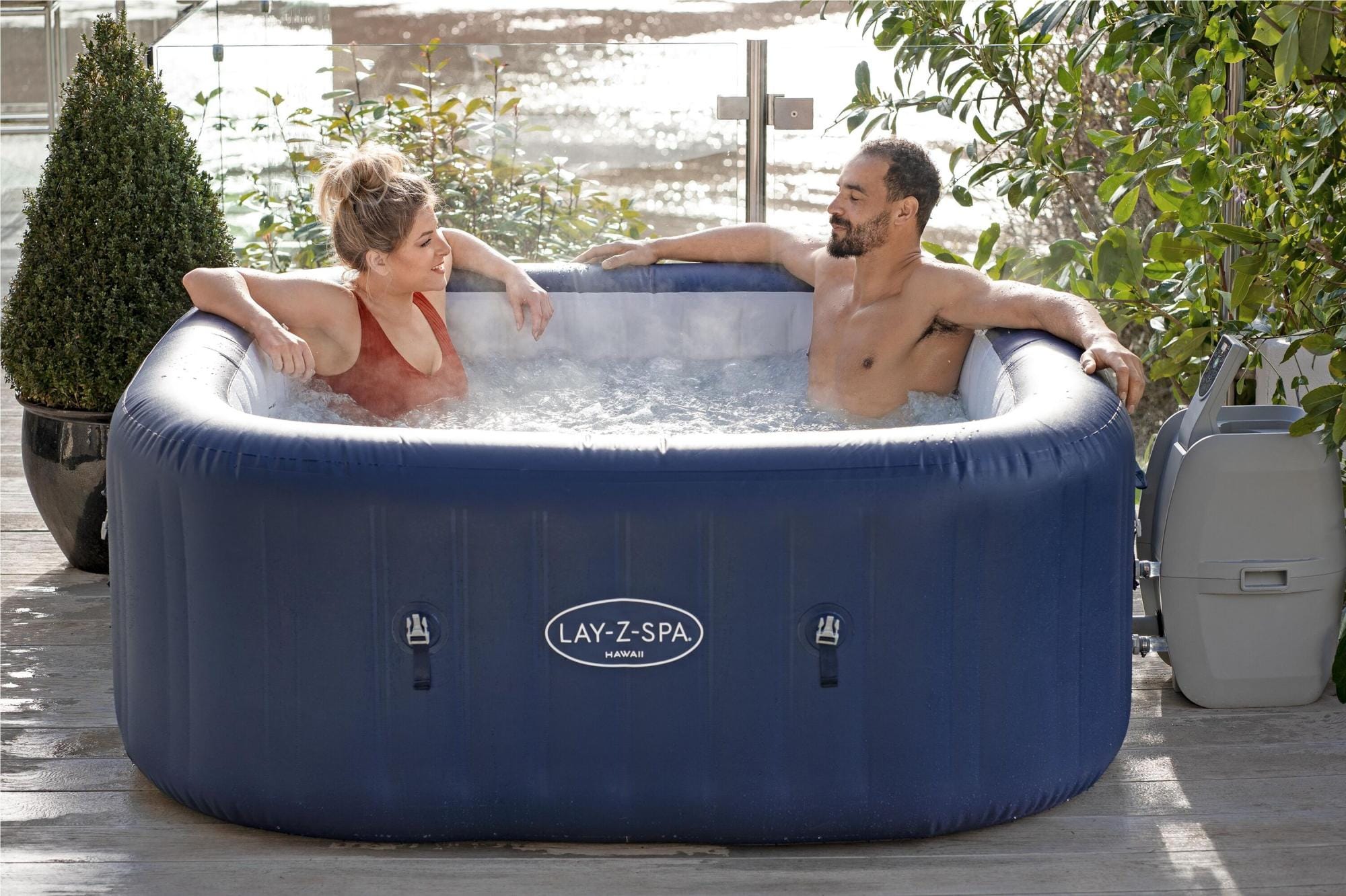 Opblaasbare bubbelbaden Lay-Z Spa Lay-Z-Spa Hawaii AirJet opblaasbare spa 4-6 personen Bestway 3
