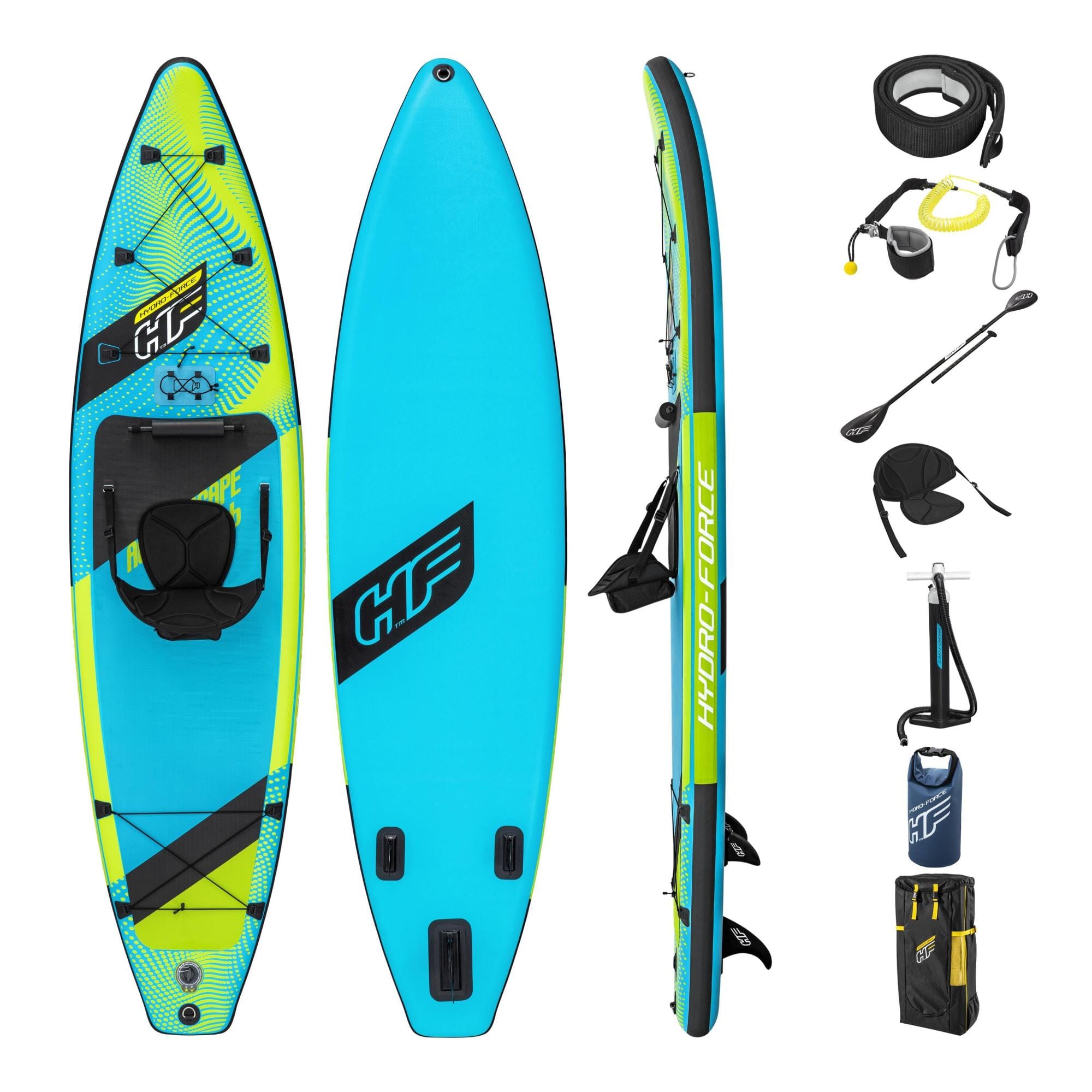 SUP en kajak Aqua Escape supboard en opblaasbare kajak van 350x86x15 cm Bestway 1