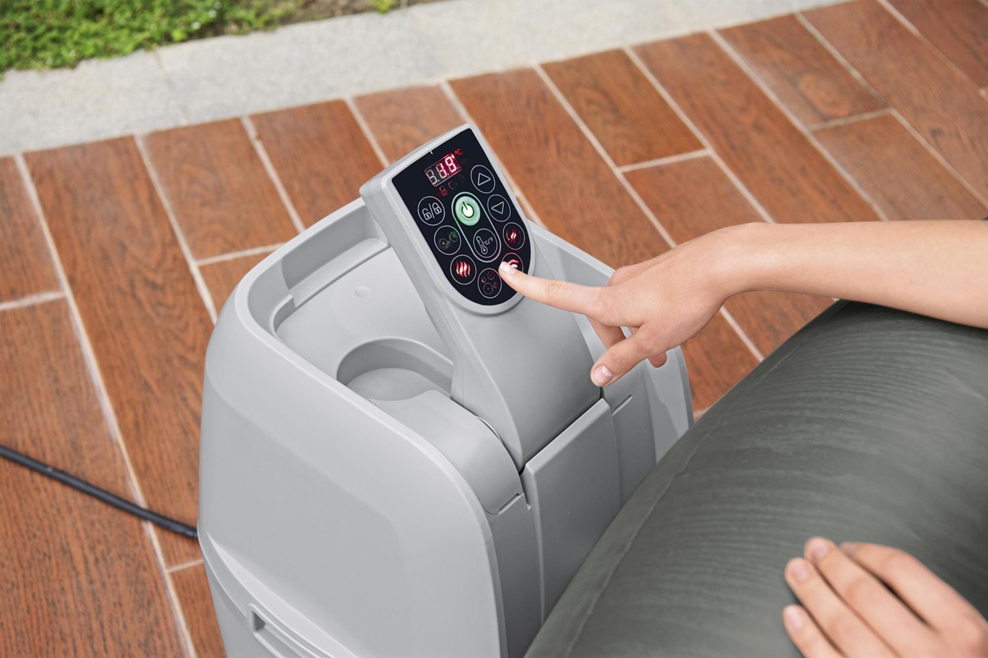 Opblaasbare bubbelbaden Lay-Z Spa Lay-Z-Spa Mauritius Smart AirJet Opblaasbare Spa voor 5-7 Personen Bestway 8