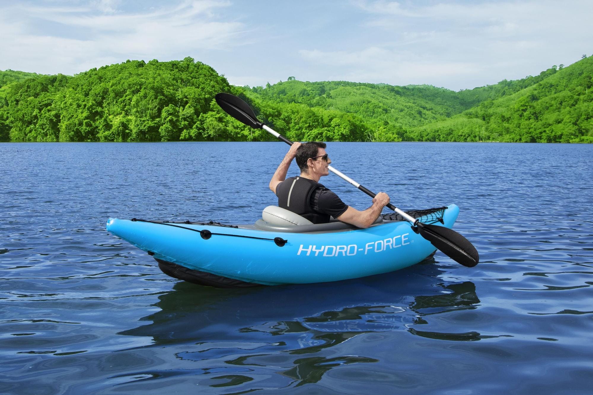 SUP en kajak Cove Champion opblaasbare kayak van 275x81 cm, voor 1 persoon Bestway 4