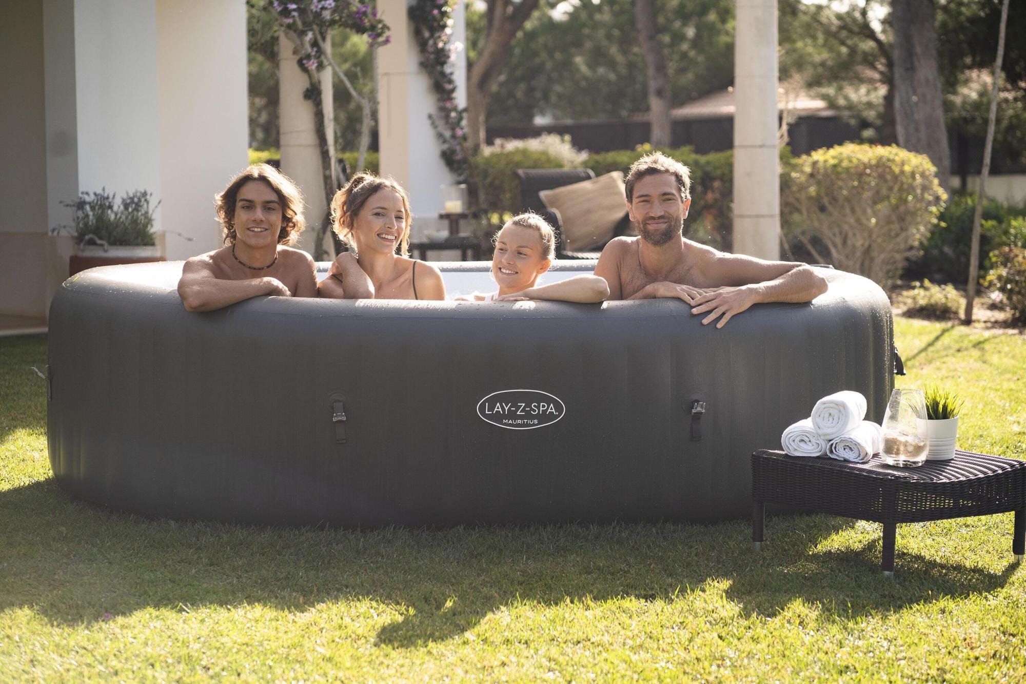 Opblaasbare bubbelbaden Lay-Z Spa Lay-Z-Spa Mauritius Smart AirJet Opblaasbare Spa voor 5-7 Personen Bestway 5