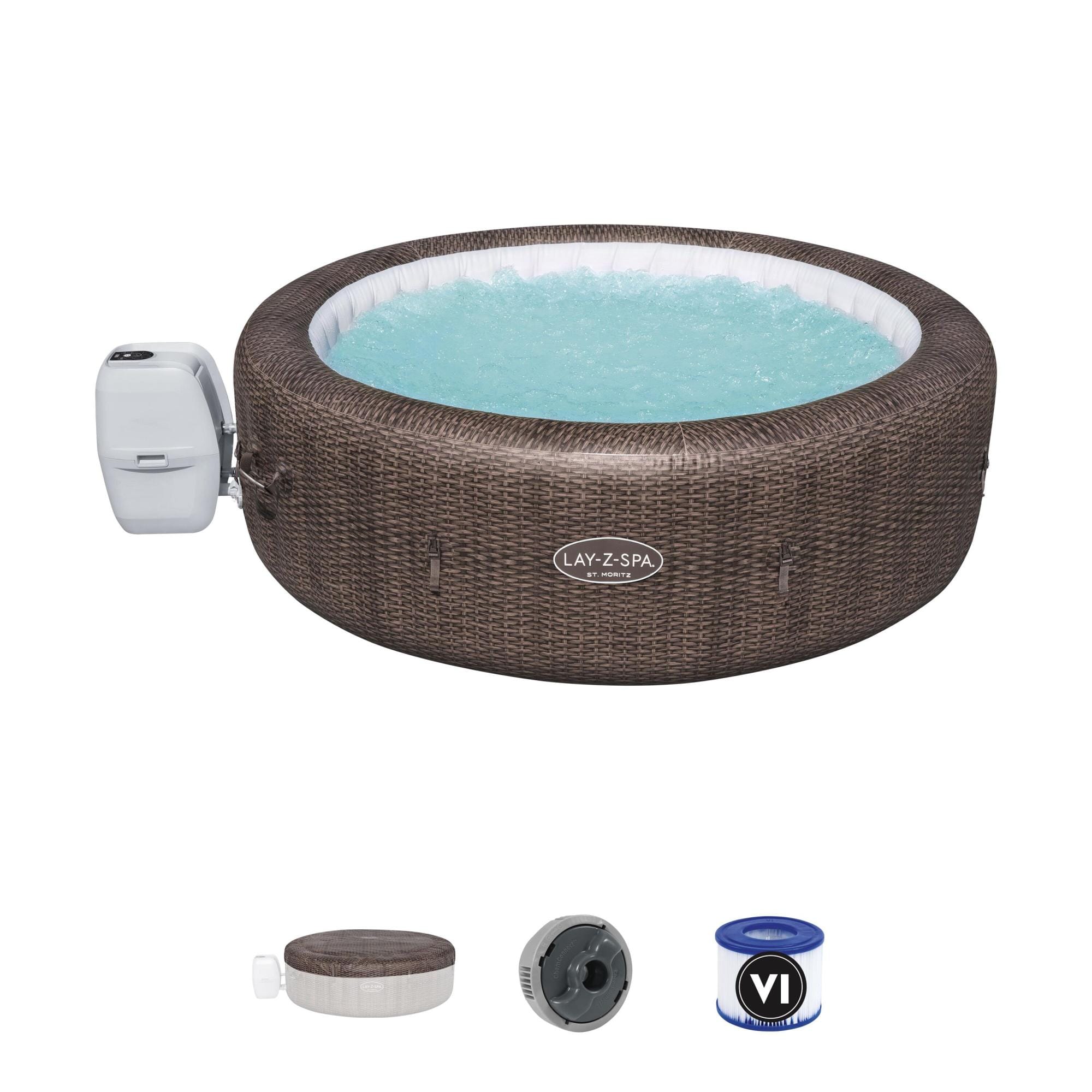 Opblaasbare bubbelbaden Lay-Z Spa Lay-Z-Spa St. Moritz AirJet opblaasbare spa 5-7 personen Bestway 1