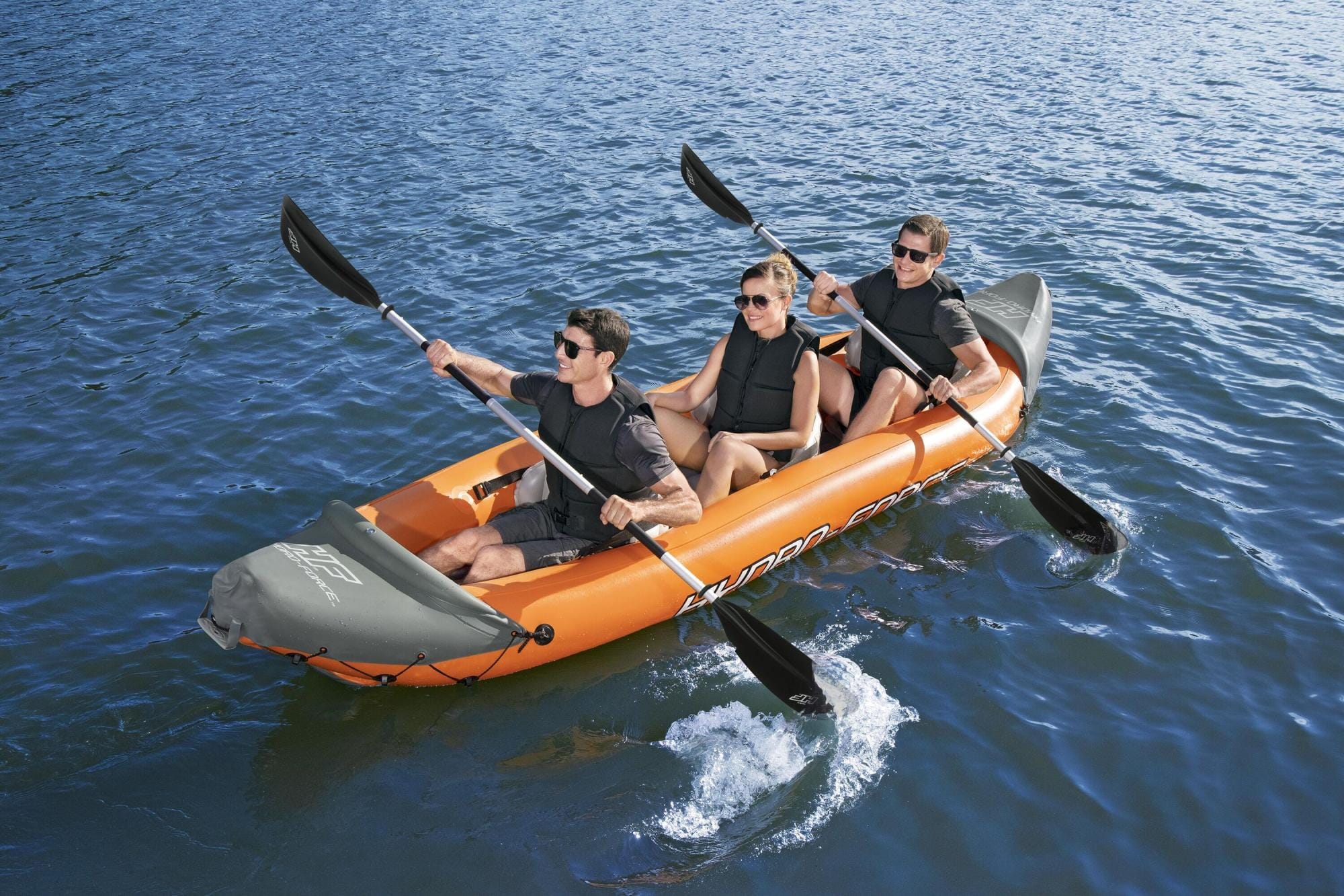SUP en kajak Rapid opblaasbare kayak van 381x100 cm, voor 3 personen Bestway 3
