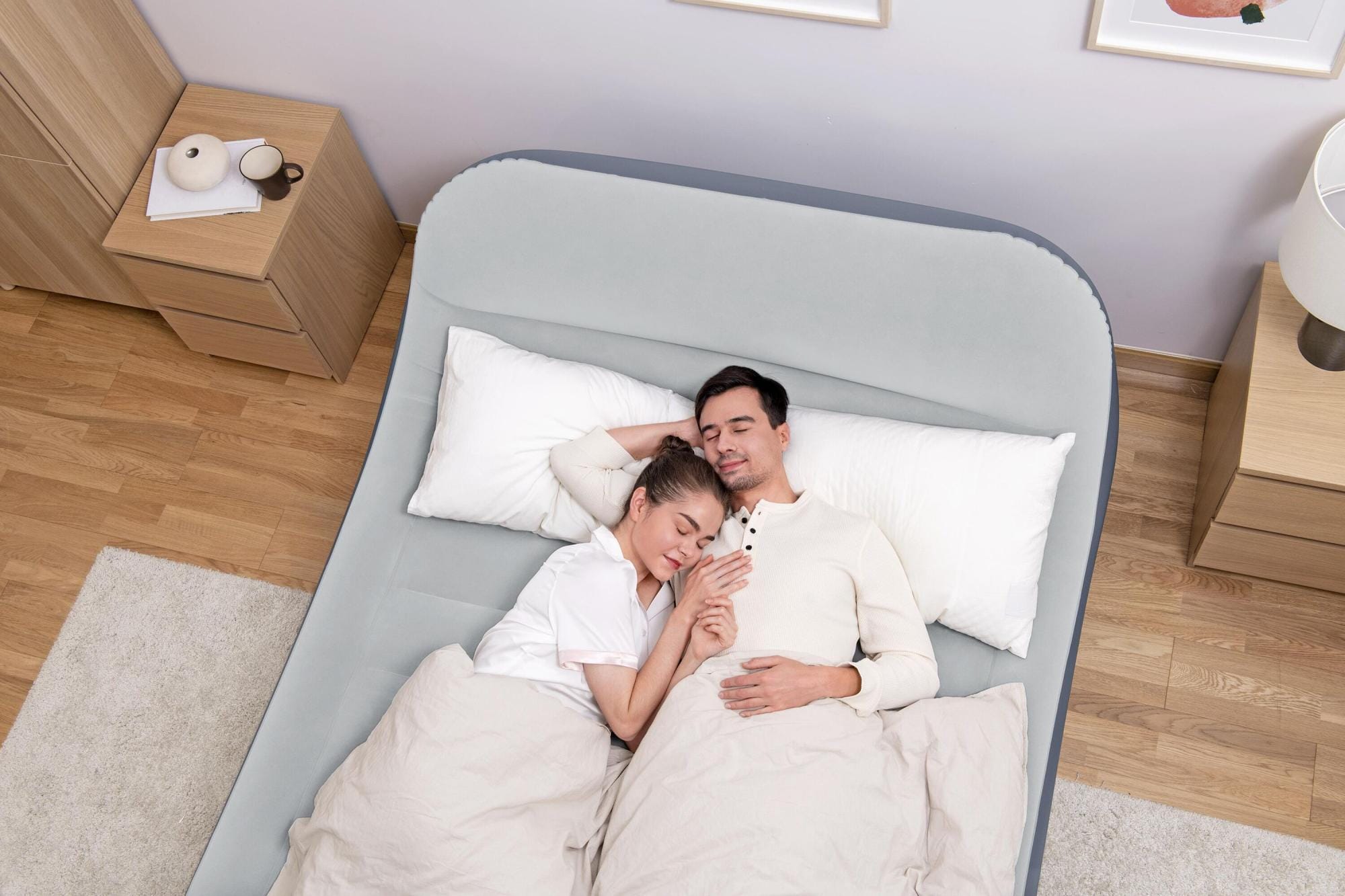 Luchtbed Bestway Tritech SleekFlow Queen Luchtmatras met Hoofdbord en Ingebouwde AC-Pomp 2,26 m x 1,52 m x 84 cm Bestway 9