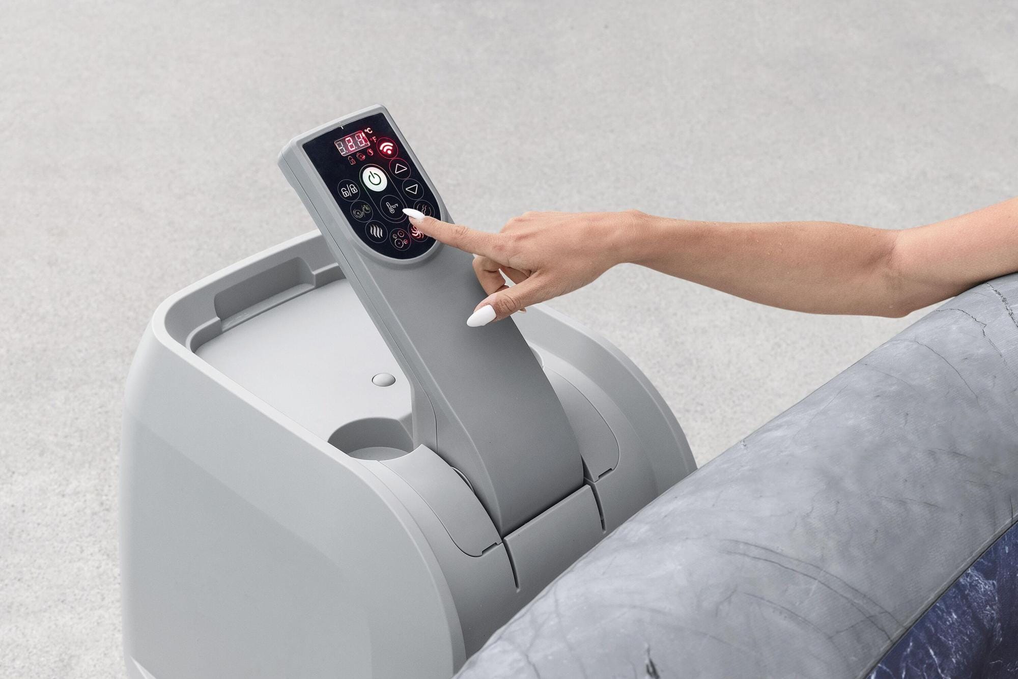Opblaasbare bubbelbaden Lay-Z Spa Lay-Z-Spa San Francisco Energy-Efficient Smart HydroJet Pro Opblaasbare Spa met App Bediening 5-7 Personen Bestway 13