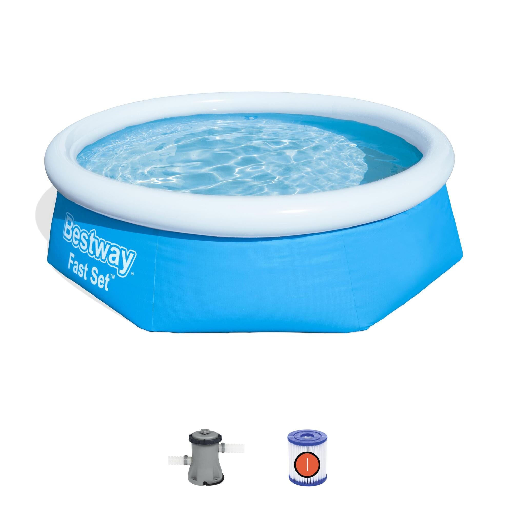 Bovengronds zwembad Bestway Fast Set set met rond opblaaszwembad 2,44 m x 66 cm Bestway 1