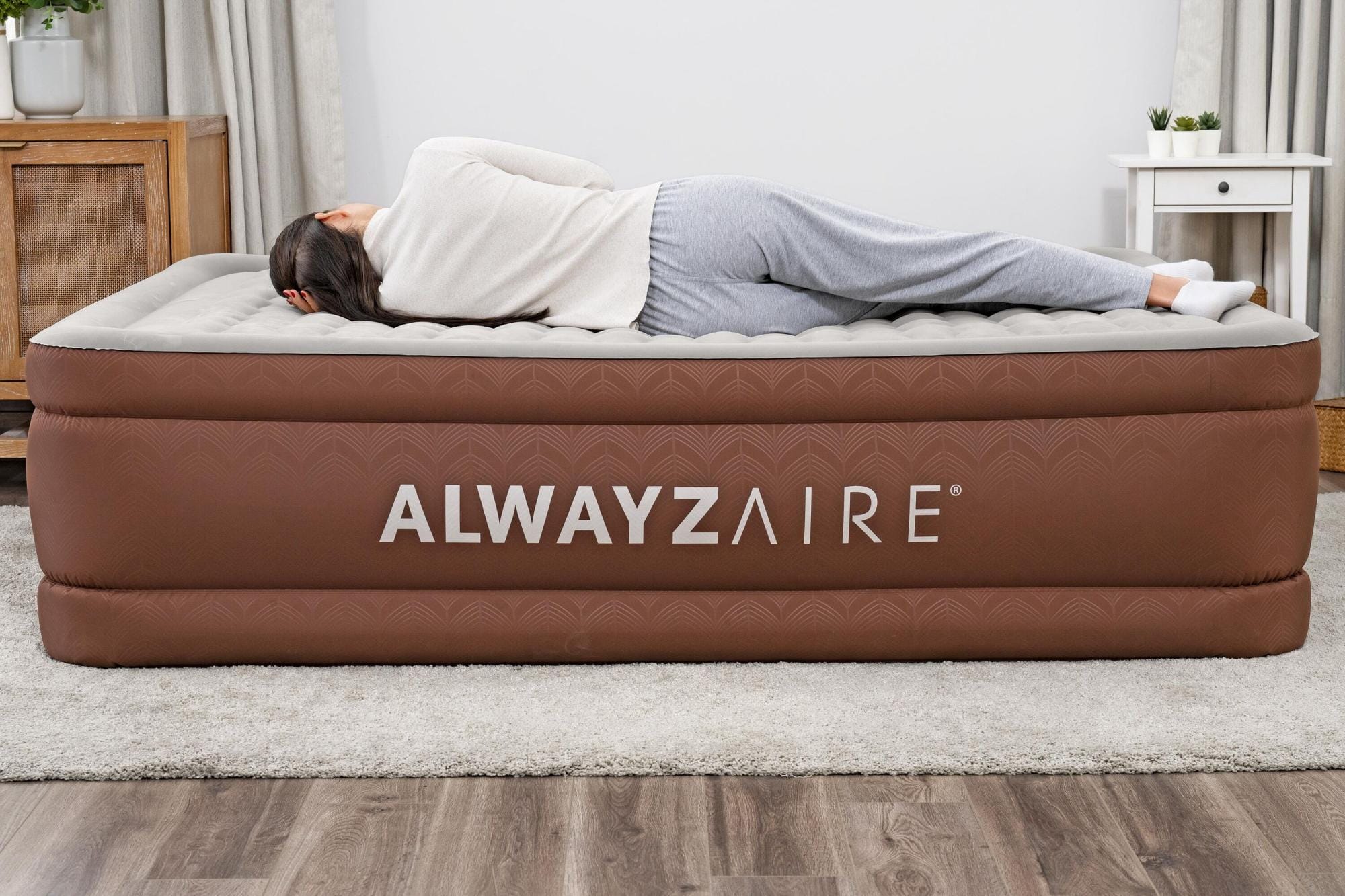 Luchtbed Bestway AlwayzAire Fortech Queen Luchtmatras met Ingebouwde Comfort Choice+ Dubbele Pomp 2,03 m x 1,52 m x 51 cm Bestway 7