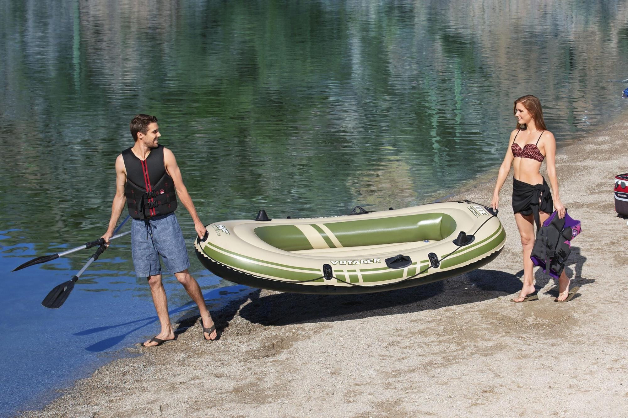 SUP en kajak Hydro-Force Voyager 300 opblaasboot met roeispanen Bestway 1
