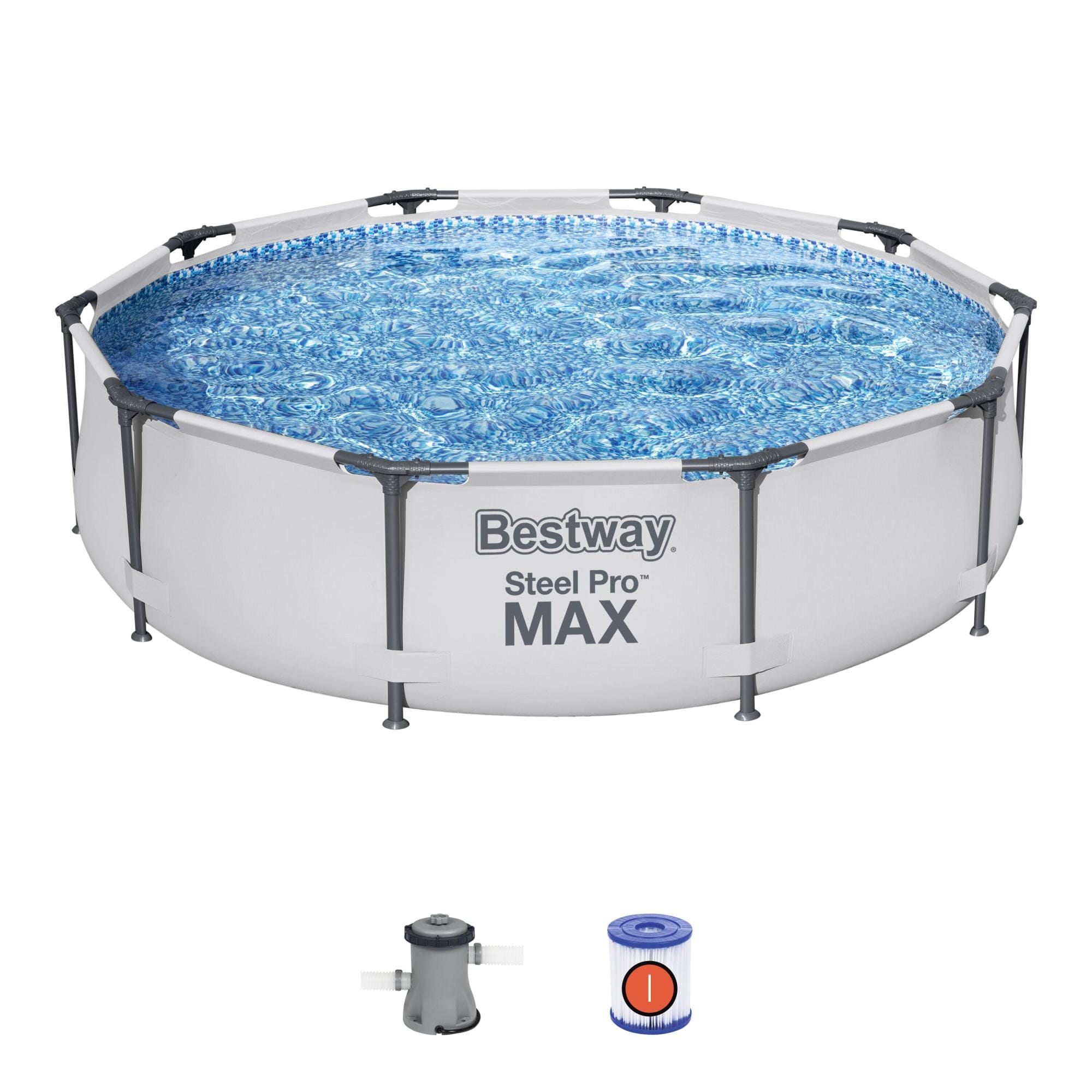 Bovengronds zwembad Steel Pro MAX bovengrondse ronde set van 305x76 cm Bestway 2