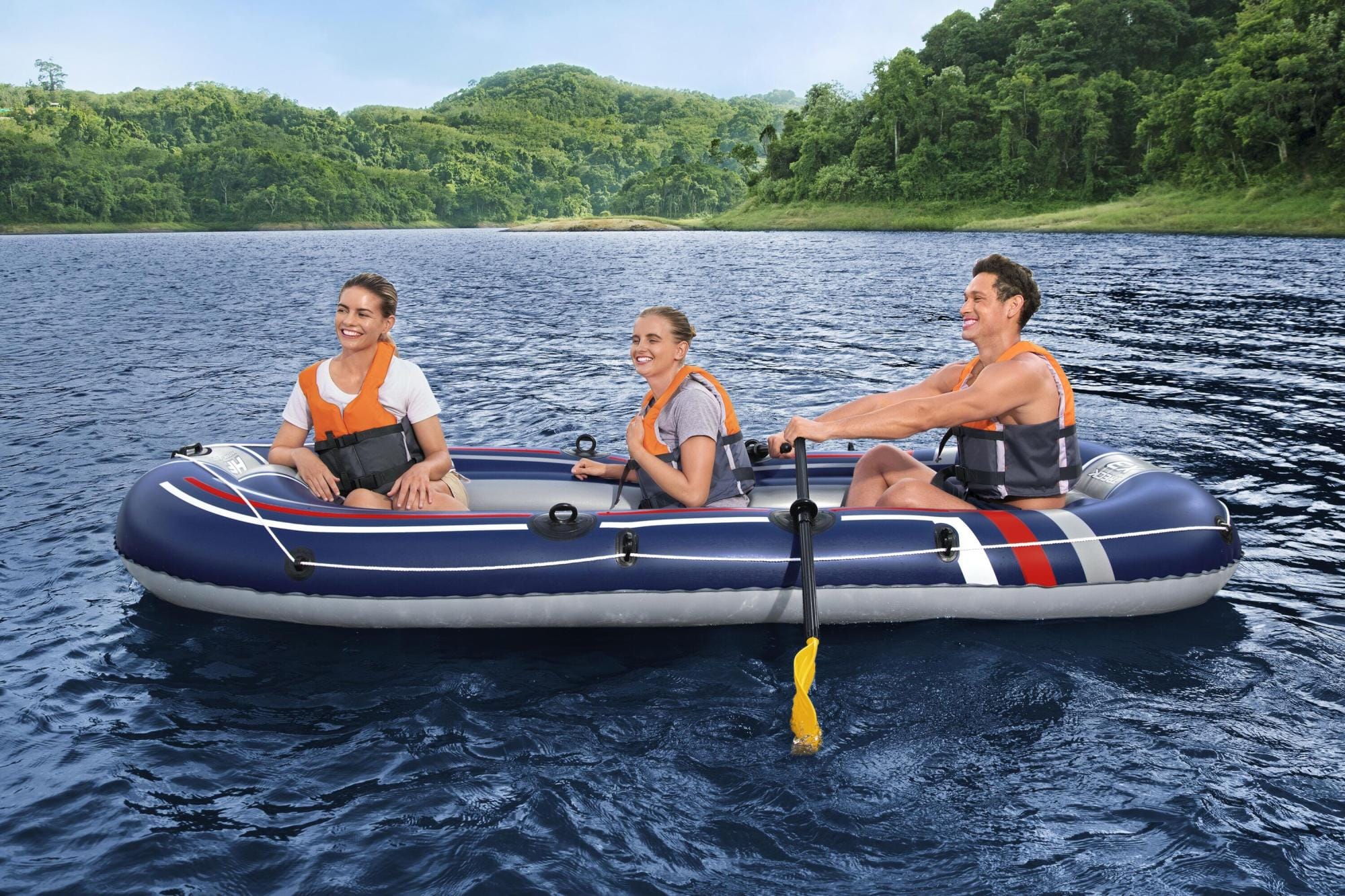 SUP en kajak Hydro-Force Treck X3-set met opblaasboot Bestway 4