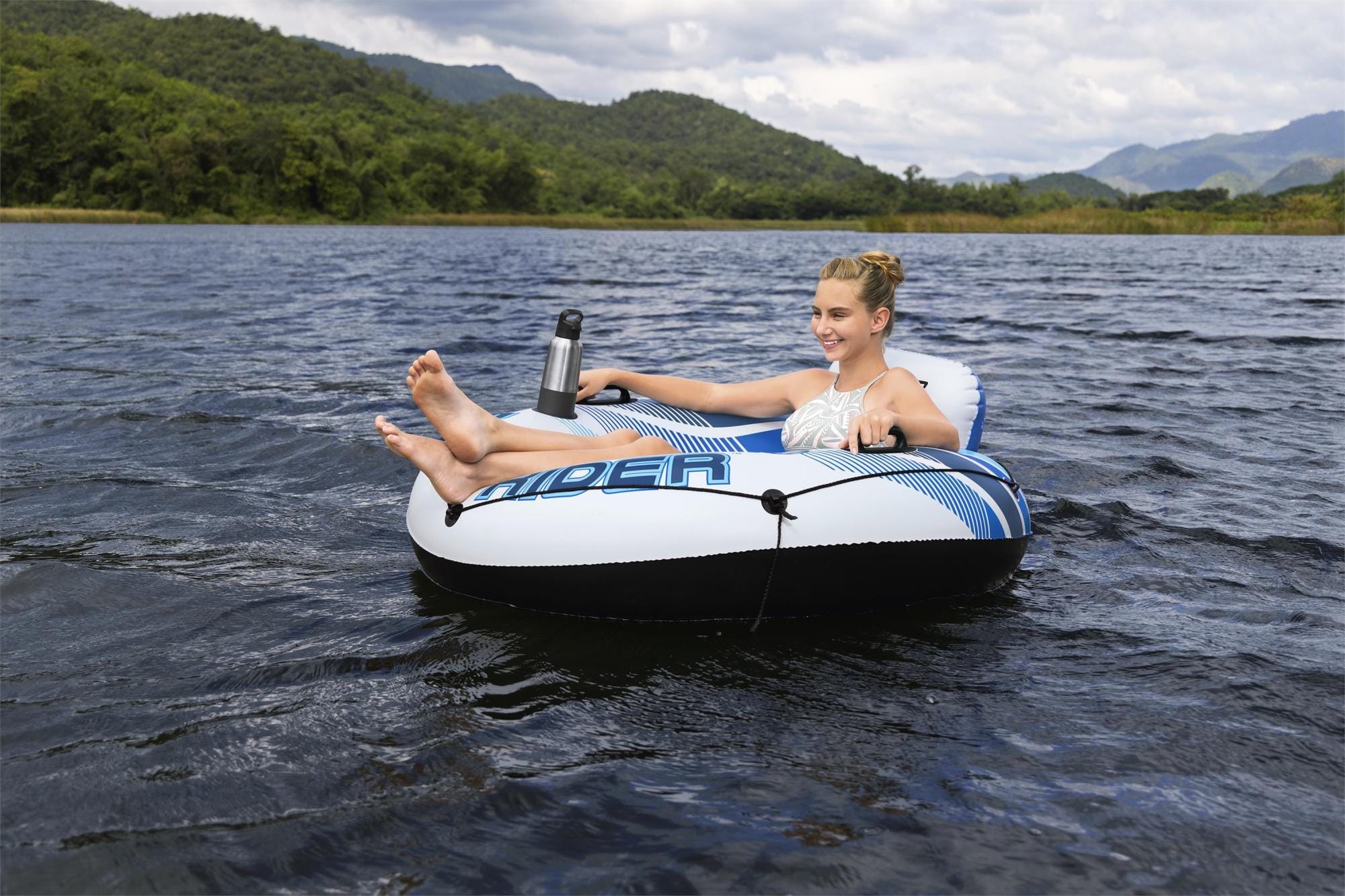 Opblaasbare strandartikelen Hydro Force Rapid Rider Enkele Rivierband voor 1 Persoon 1,22 m Bestway 1