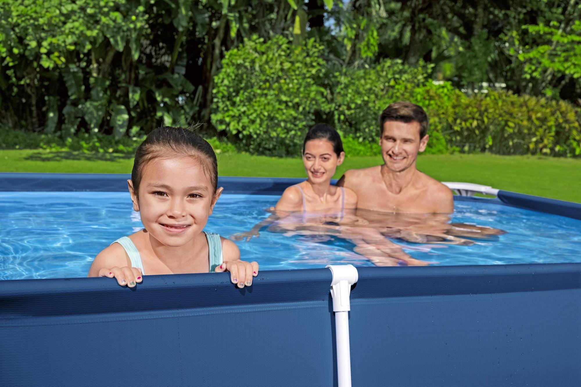 Bovengronds zwembad Power Steel basisstructuur zwembad en rechthoekige liner van 259x170x61 cm Bestway 4