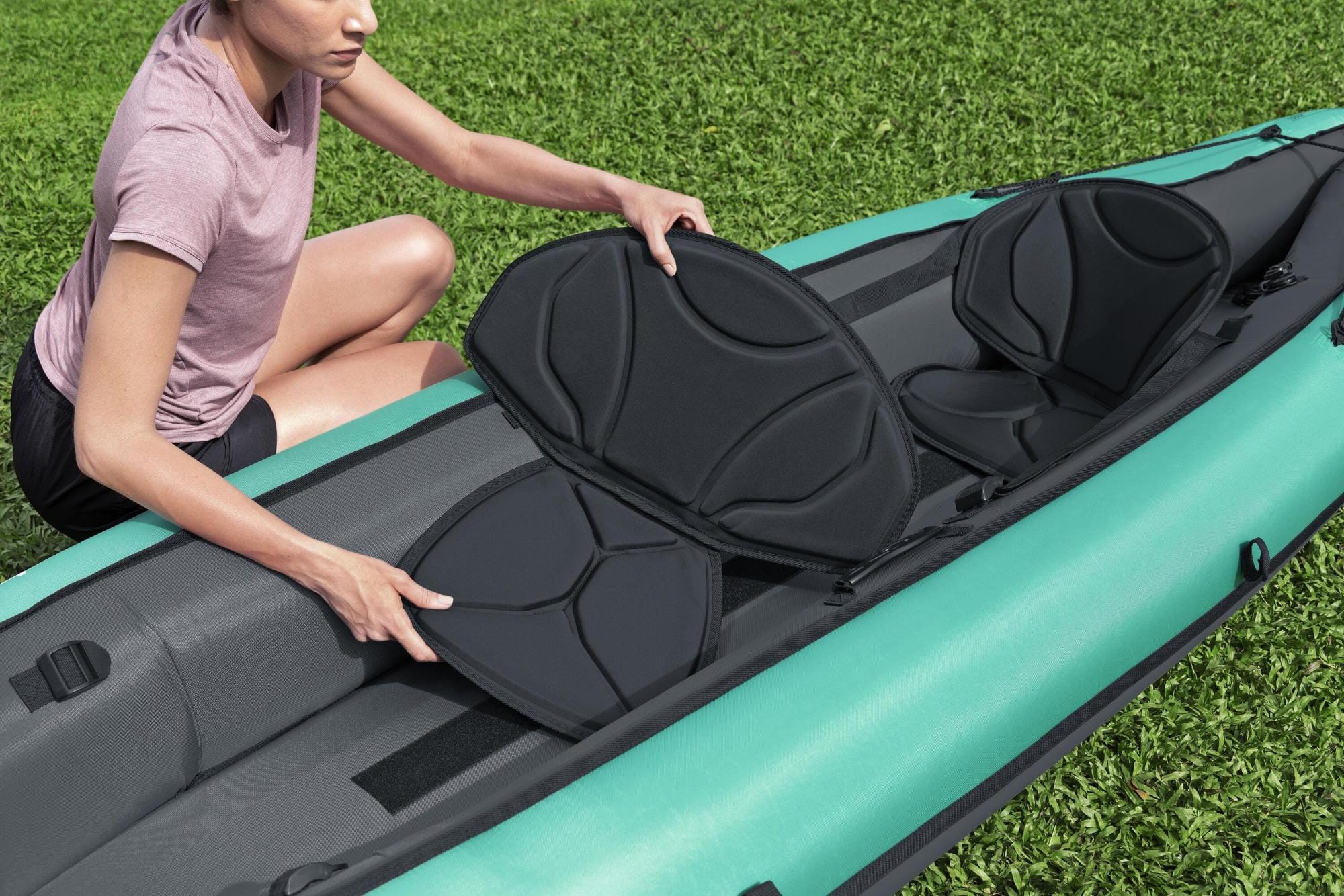 SUP en kajak Hydro Force Ventura Elite X2 Opblaasbare Kajak Set voor 2 Personen 3,30 m Bestway 13