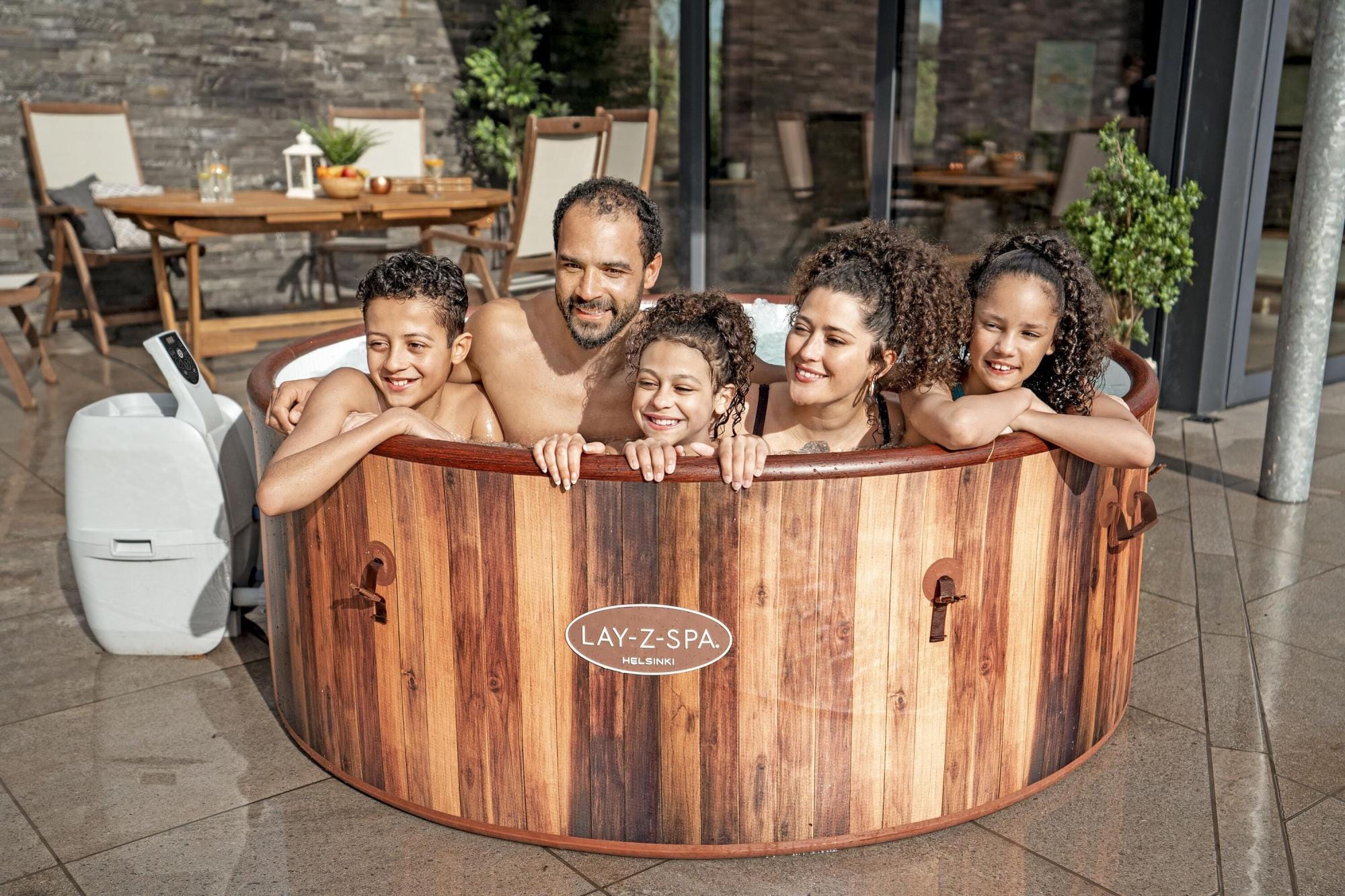 Opblaasbare bubbelbaden Lay-Z Spa Lay-Z-Spa Helsinki Smart AirJet Plus Opblaasbare Spa met Appbediening voor 5-7 Personen Bestway 18