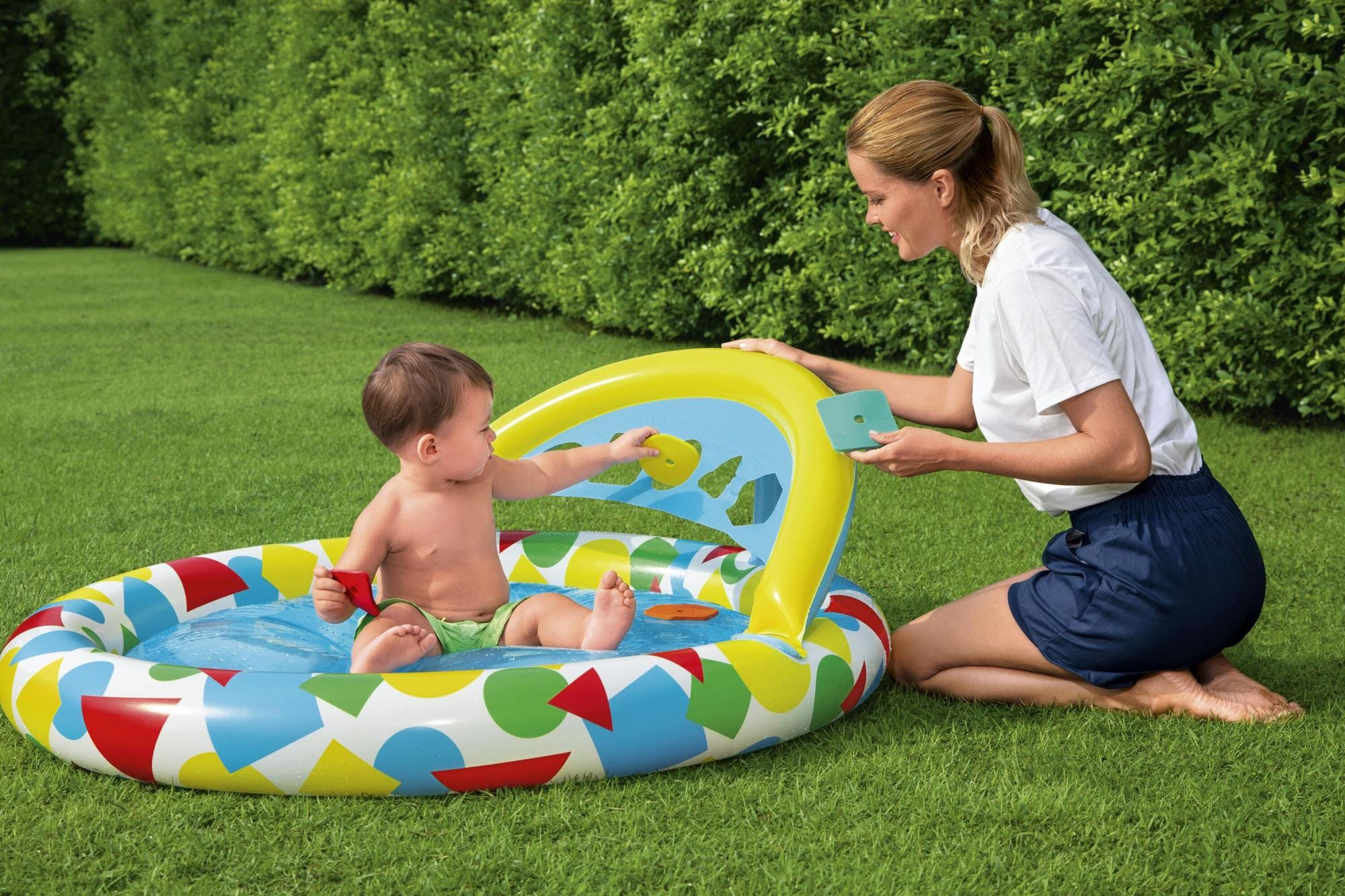 Opblaasbare spullen voor kinderen Bestway Lil' Splash & Learn Opblaasbaar Babyzwembad 1,20 m x 1,17 m x 46 cm Bestway 5