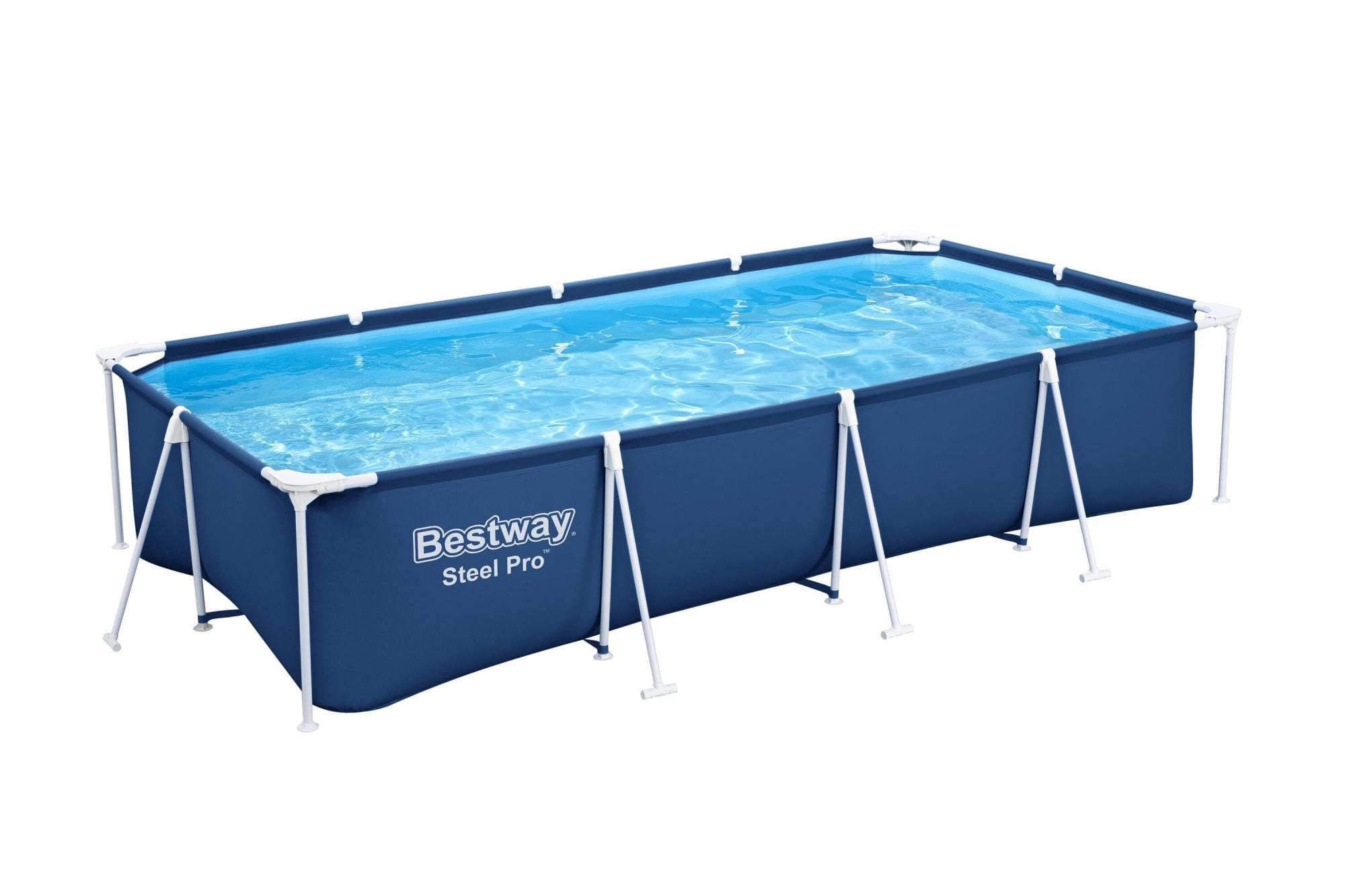 Bovengronds zwembad Steel Pro bovengrondse rechthoekige set van 400x211x81 cm Bestway 1