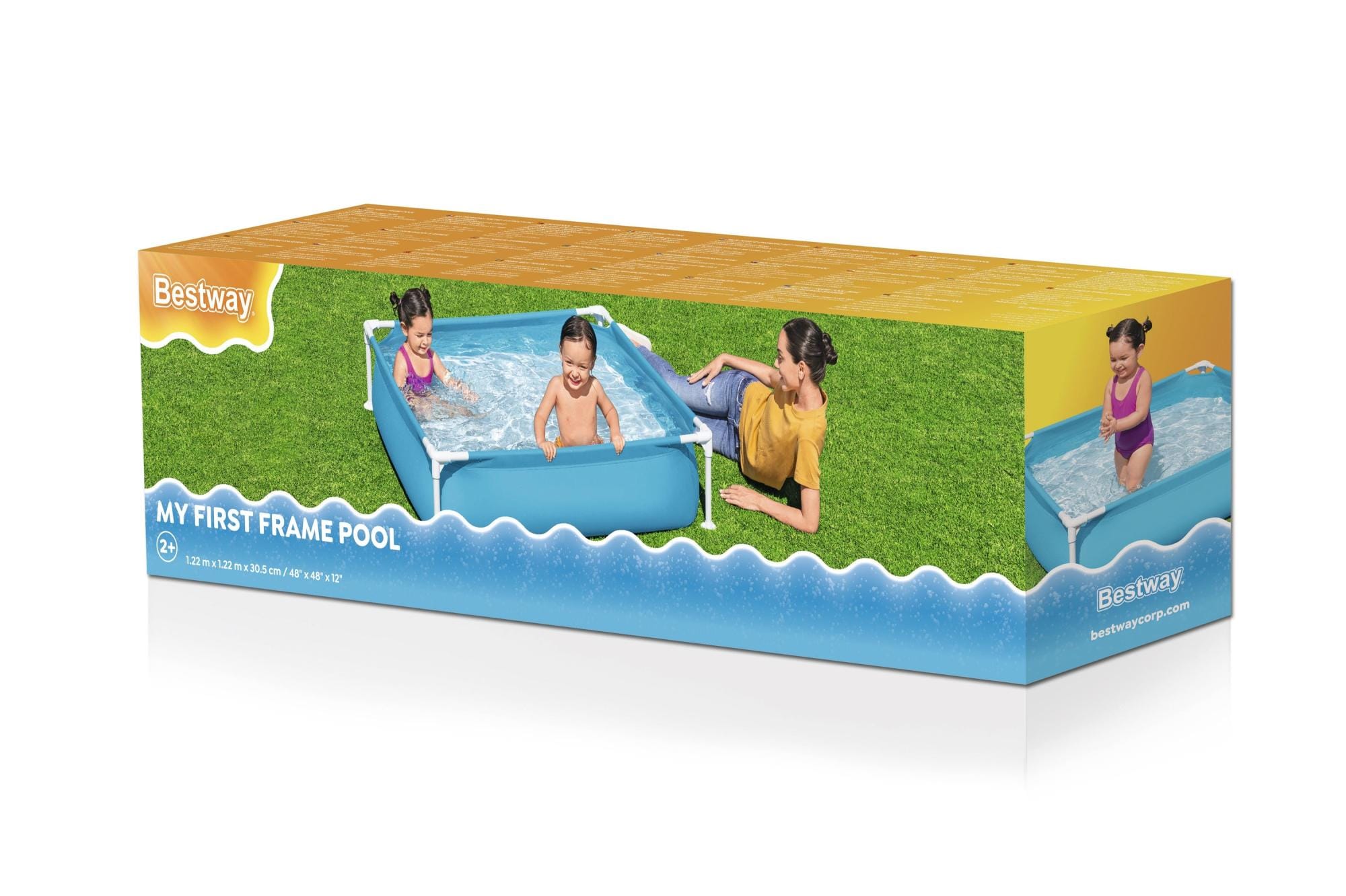 Opblaasbare spullen voor kinderen Bestway My First Frame Bovengronds Zwembad 1,22 m x 1,22 m x 30,5 cm Bestway 5