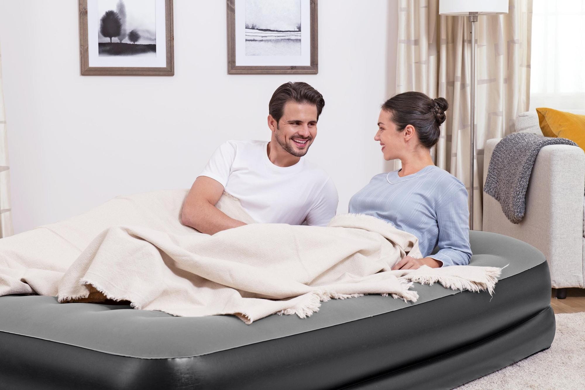 Luchtbed Bestway Tritech Queen Luchtmatras met Ingebouwde AC-Pomp 2,03 m x 1,52 m x 46 cm Bestway 4