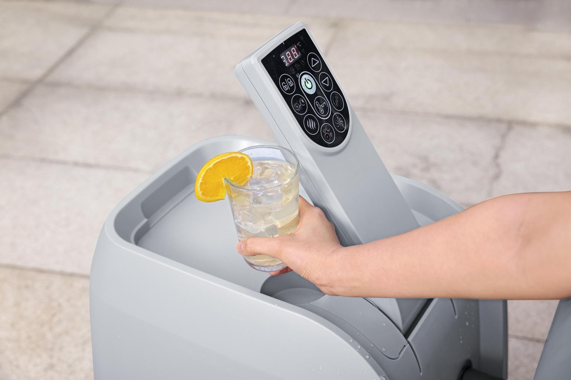 Opblaasbare bubbelbaden Lay-Z Spa Lay-Z-Spa Santorini HydroJet Pro opblaasbare spa 5-7 personen Bestway 7
