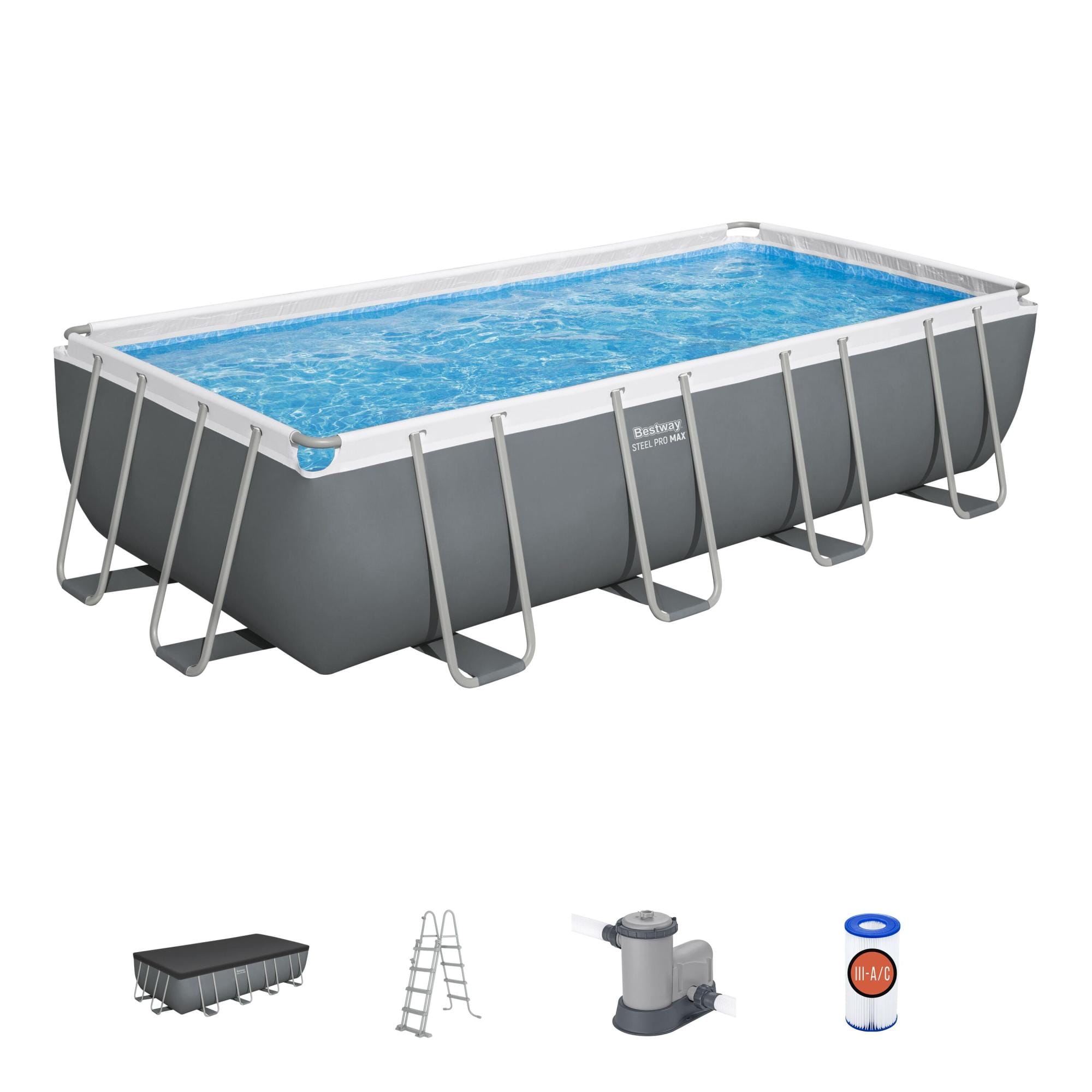 Bovengronds zwembad Bestway Steel Pro MAX Bovengrondse Zwembad Set 5,49 m x 2,74 m x 1,22 m Bestway 1
