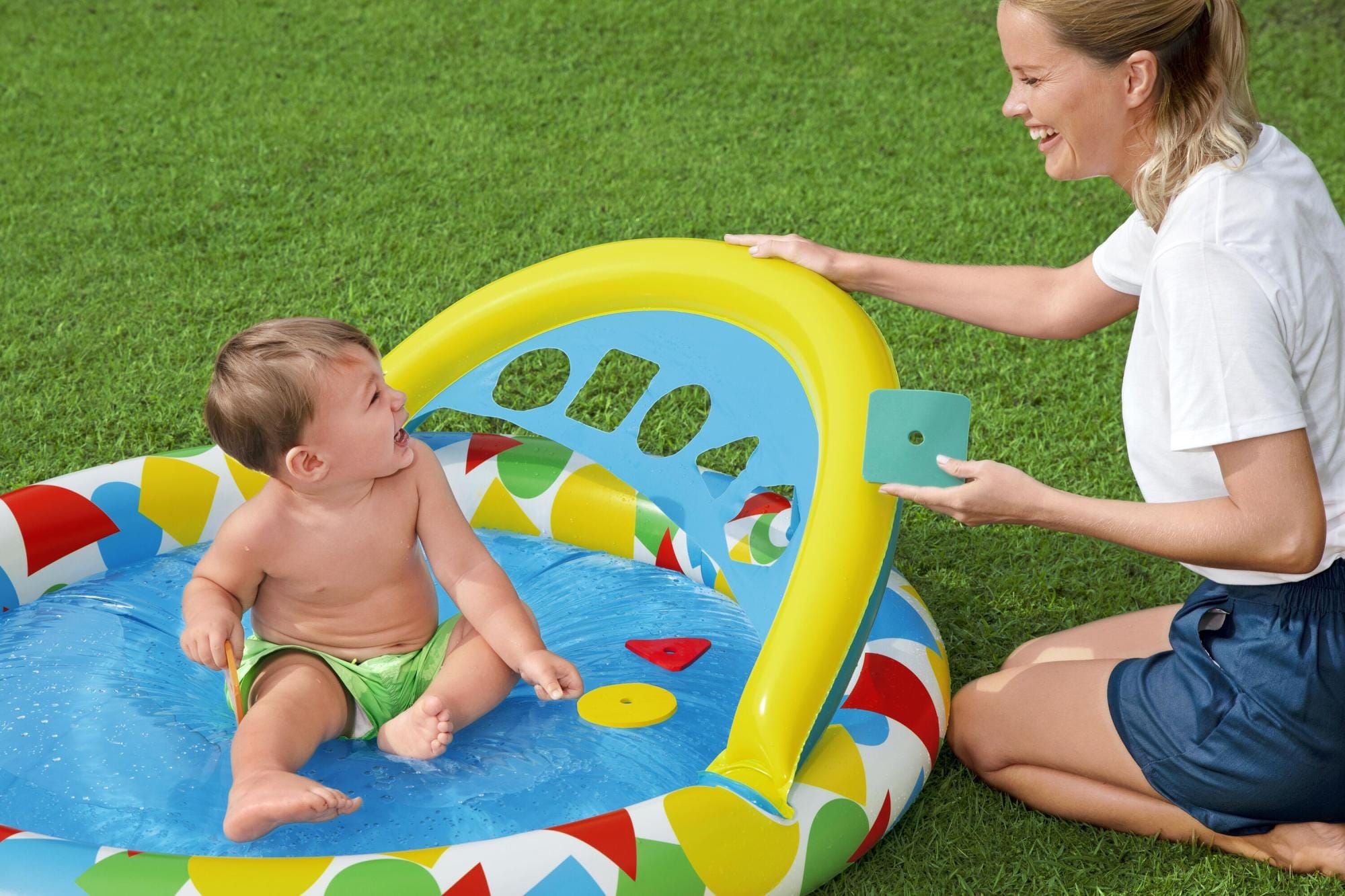 Opblaasbare spullen voor kinderen Bestway Lil' Splash & Learn Opblaasbaar Babyzwembad 1,20 m x 1,17 m x 46 cm Bestway 1