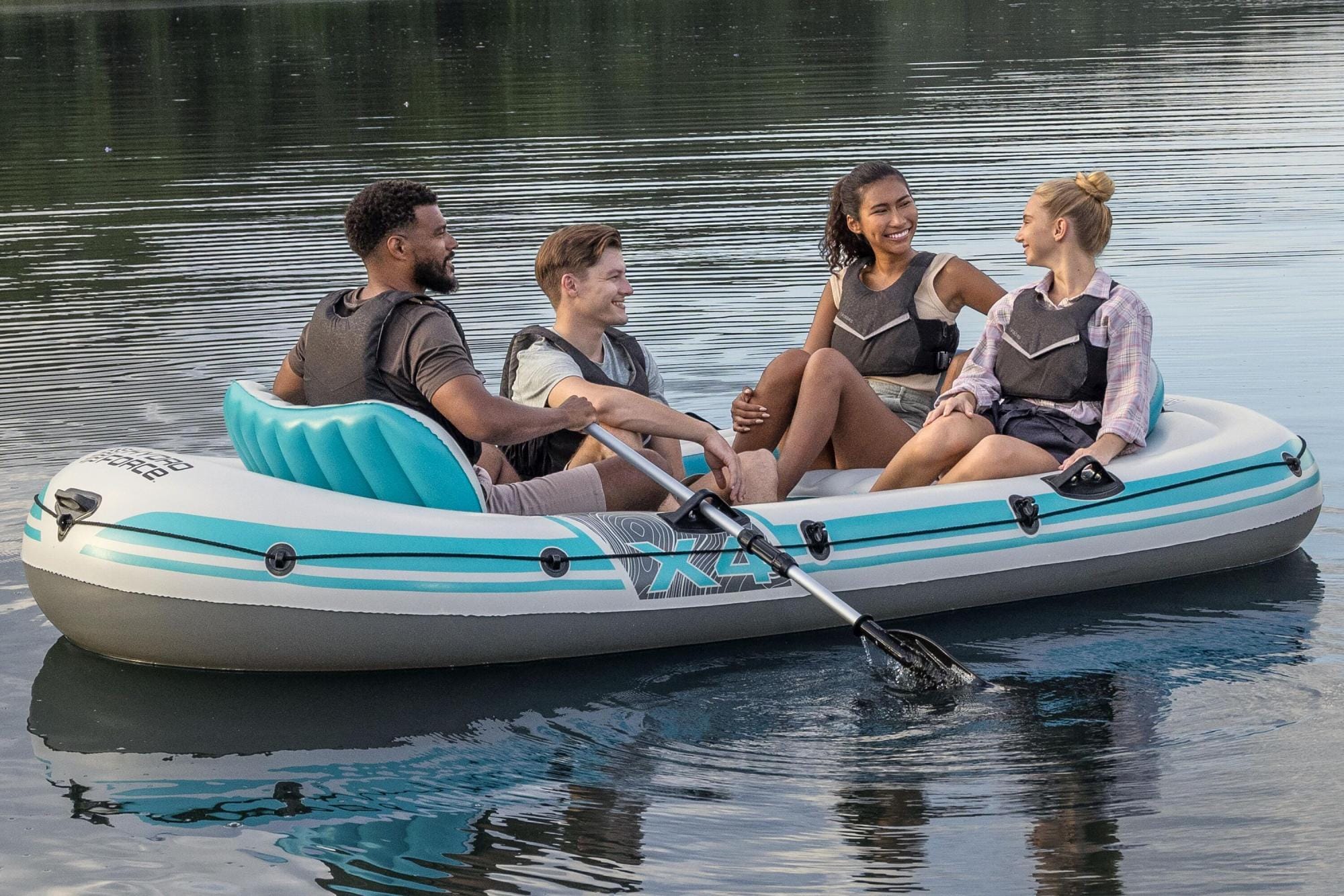 SUP en kajak Hydro Force Premium Aluminium Roeispanen & Converteerbare Peddel Set 1,45 m (1 Paar) Bestway 2
