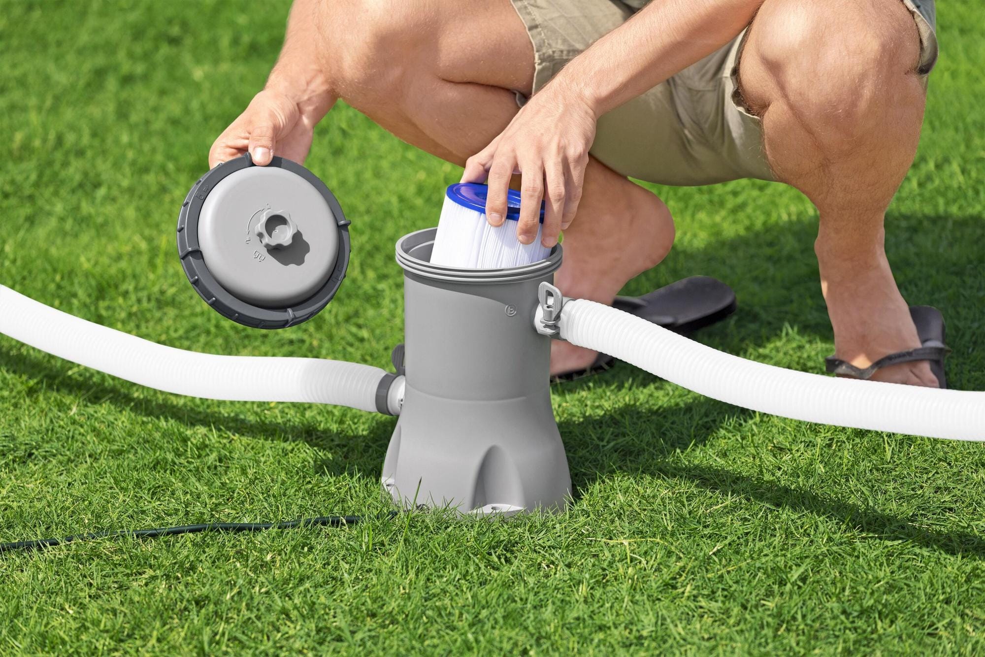 Accessoires Bestway 2.006 L Bovengrondse Zwembad Filterpomp Bestway 3