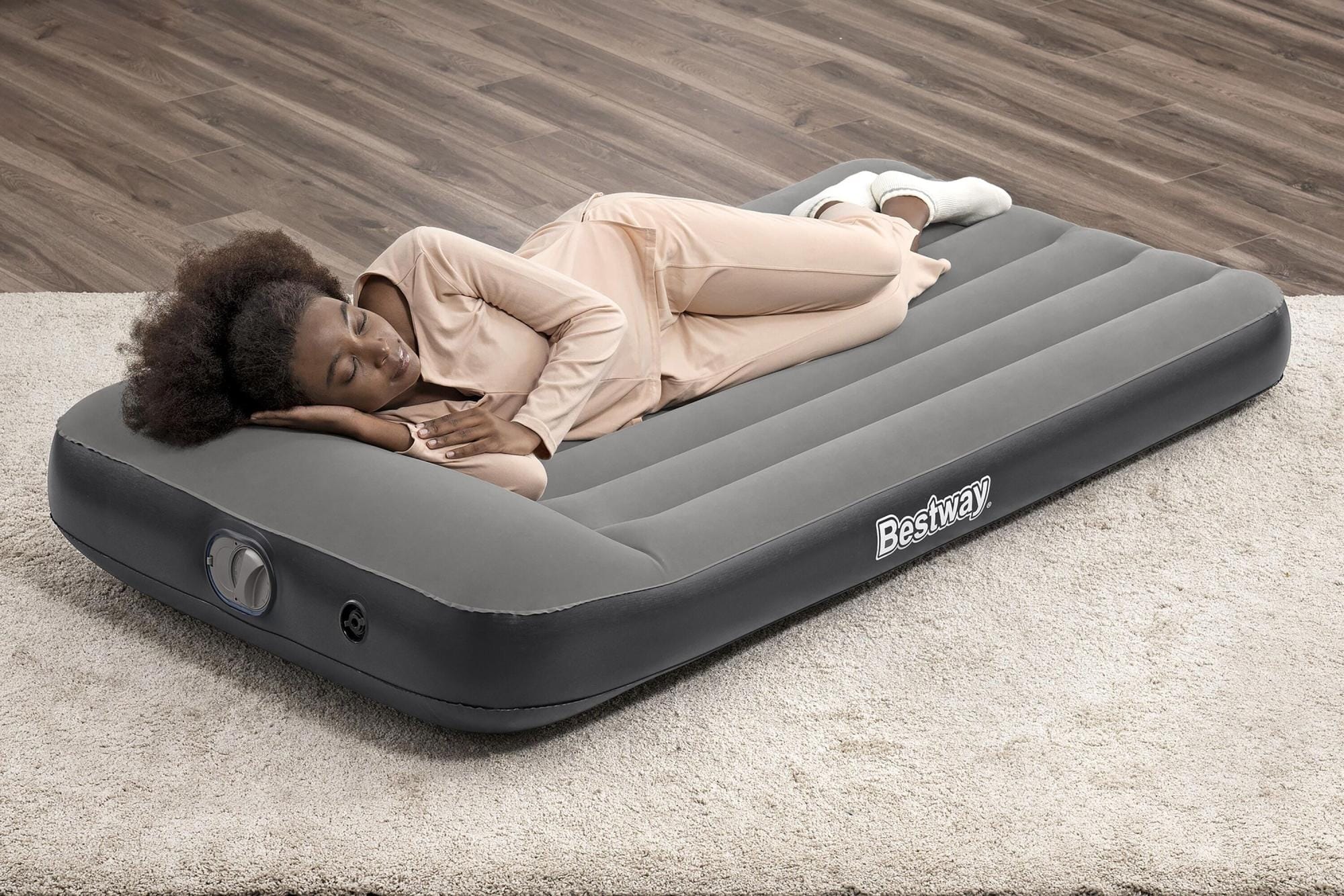 Luchtbed Bestway Tritech Twin Luchtmatras met Ingebouwde USB-Pomp 1,88 m x 99 cm x 30 cm Bestway 3