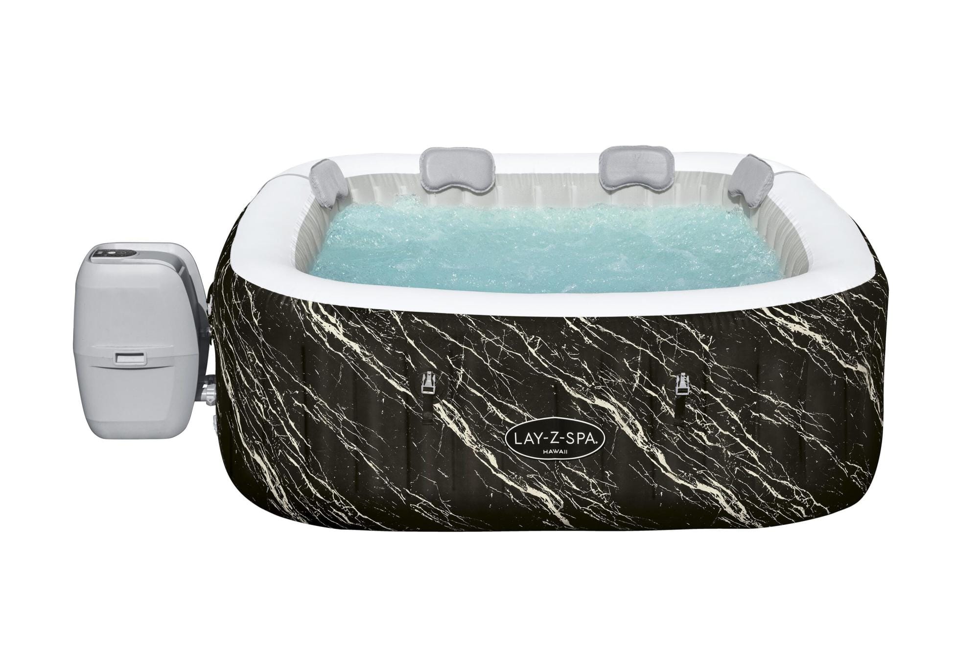 Opblaasbare bubbelbaden Lay-Z Spa Opblaasbaar Lay-Z-Spa Hawaii AirJet-bubbelbad met LED en app Bestway 1
