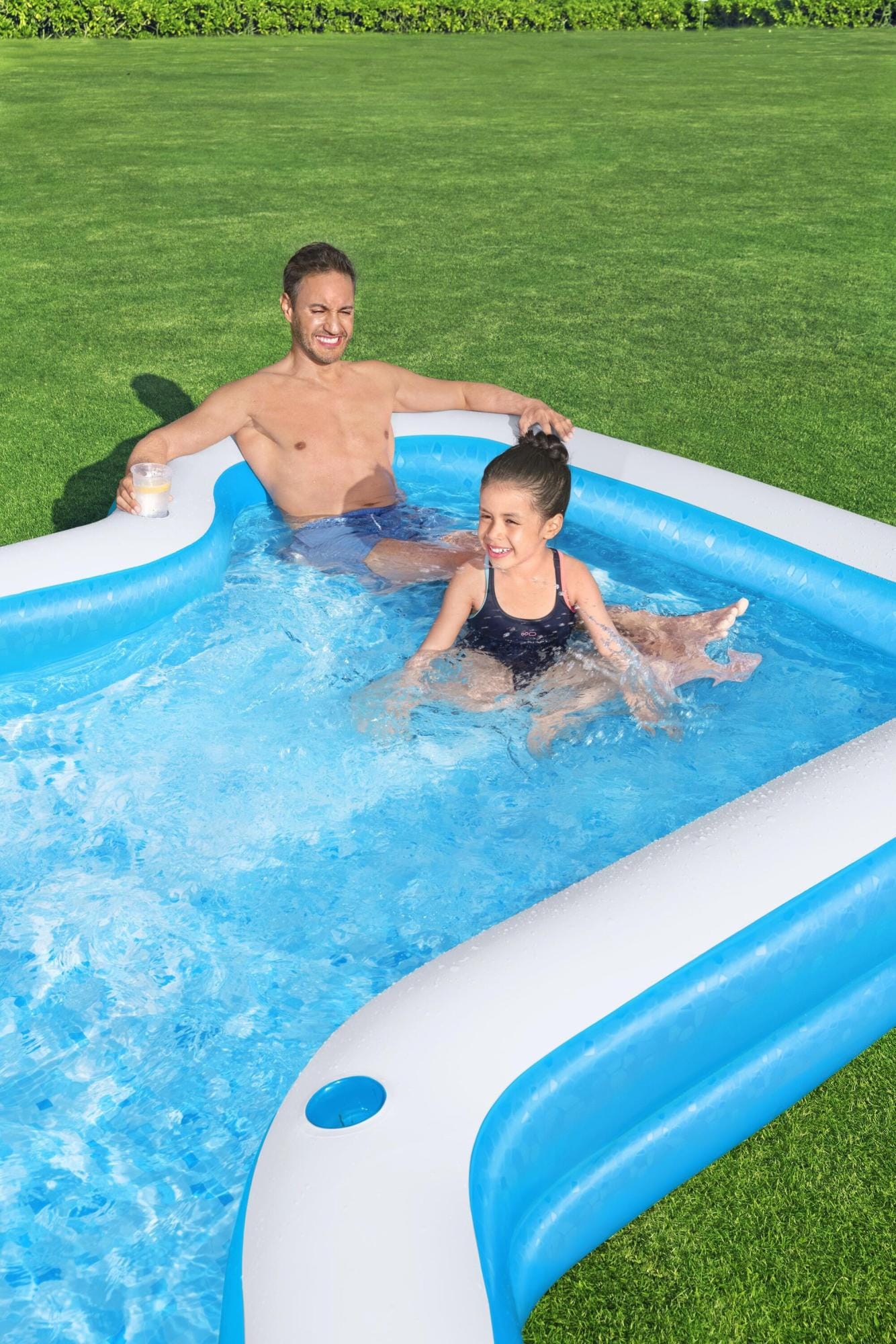Opblaasbare spullen voor kinderen Bestway Sunsational Opblaasbaar Familiezwembad 3,05 m x 2,74 m x 46 cm Bestway 7
