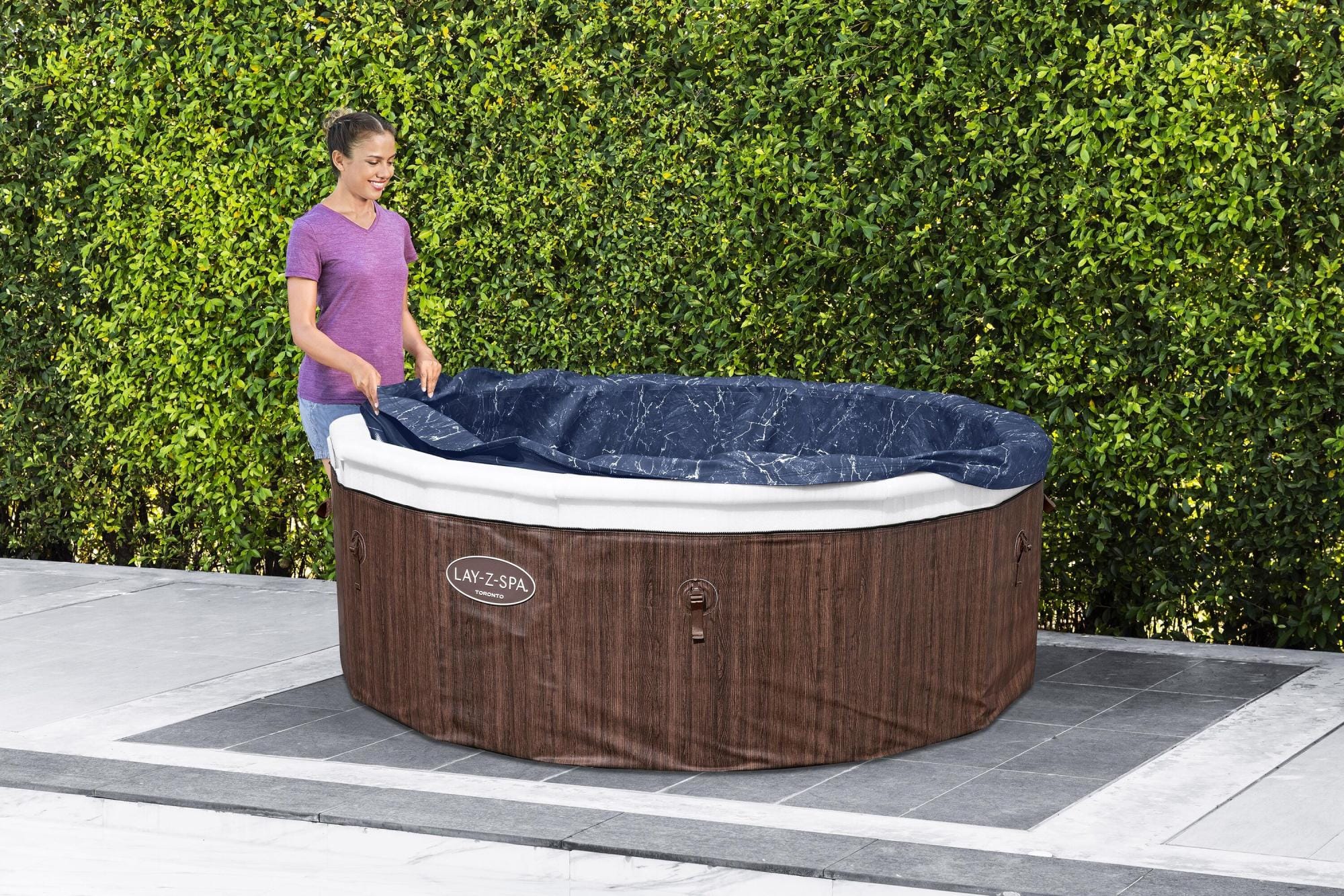 Opblaasbare bubbelbaden Lay-Z Spa Lay-Z-Spa Toronto Energy-Efficient Smart AirJet Spa met App Bediening 5-7 Personen Bestway 8