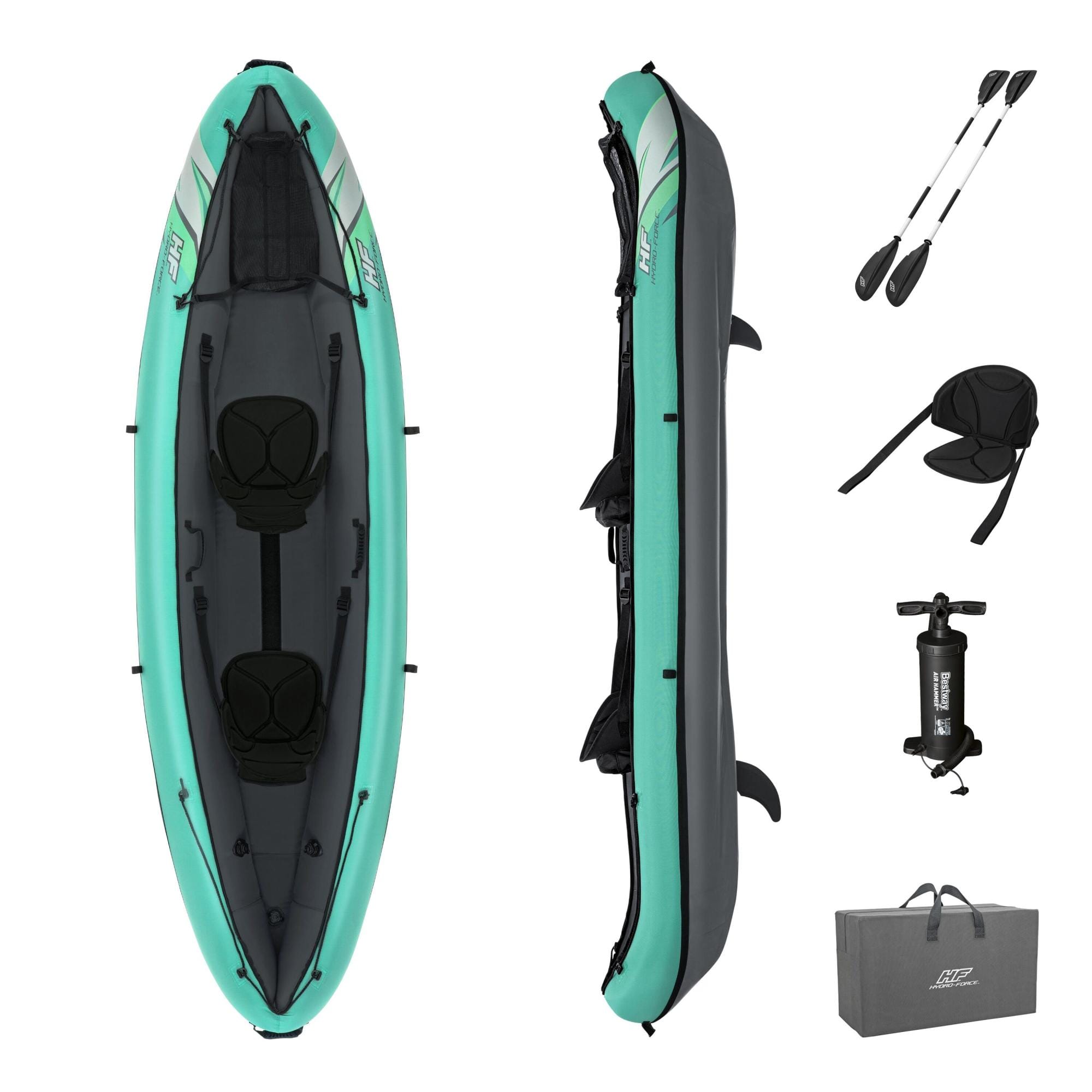 SUP en kajak Ventura opblaasbare kayak van 330x86 cm, voor 2 personen Bestway 1