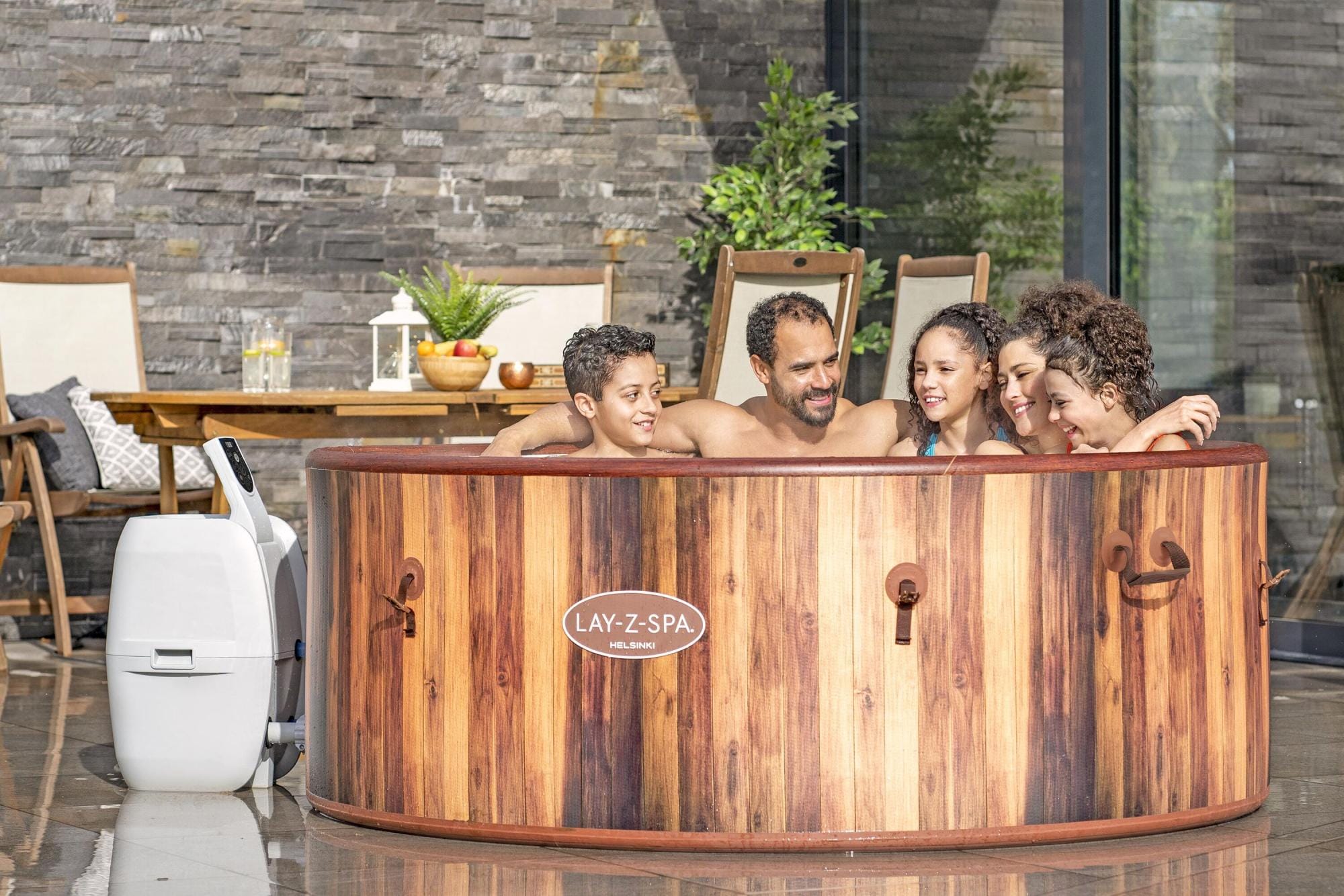 Opblaasbare bubbelbaden Lay-Z Spa Lay-Z-Spa Helsinki AirJet opblaasbare spa 5-7 personen Bestway 4