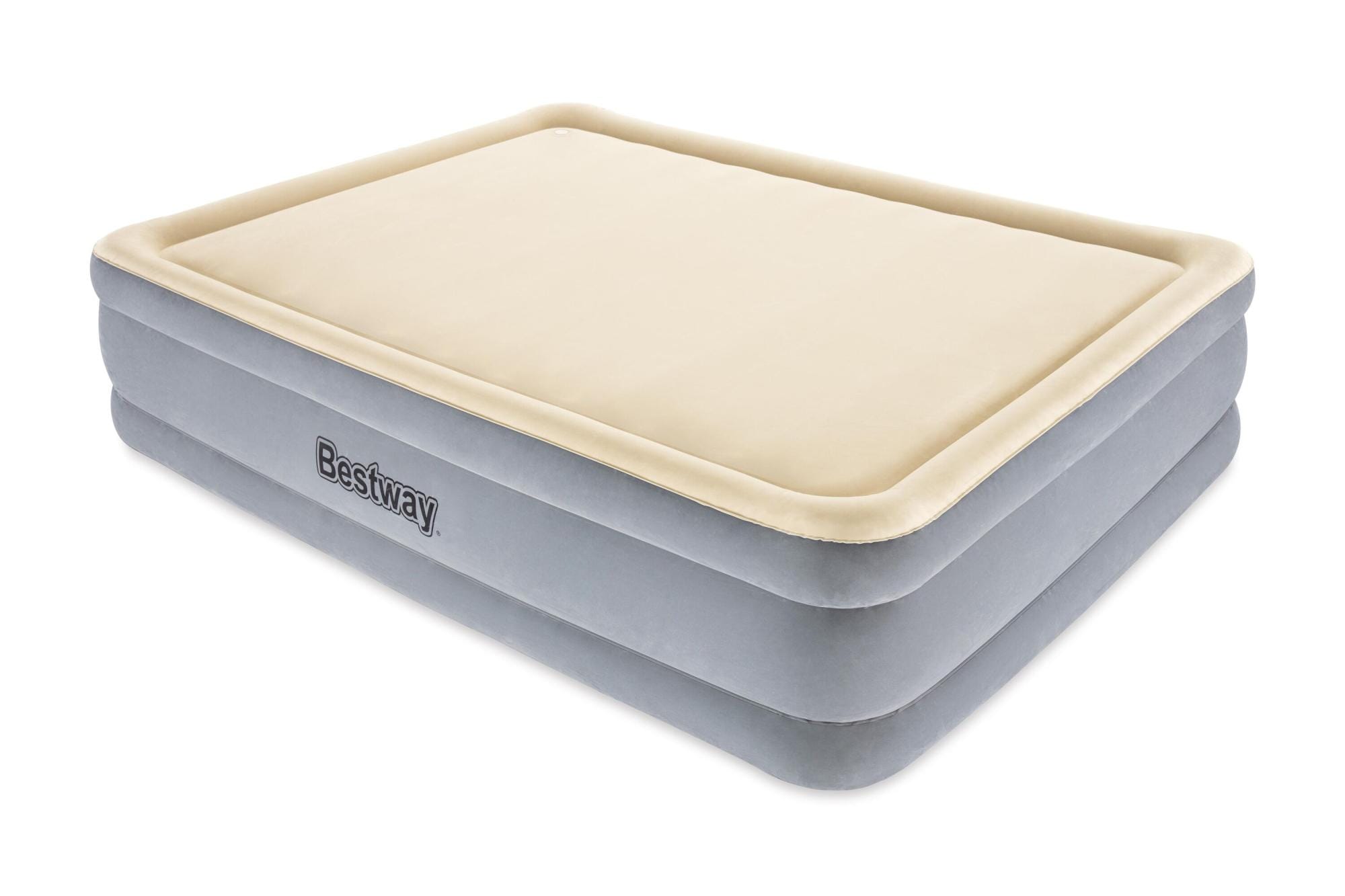 Luchtbed Bestway 2,03 m x 1,52 m x 46 cm Tritech luchtbed met slaapoppervlak van schuim Queen met ingebouwde AC-pomp Bestway 1