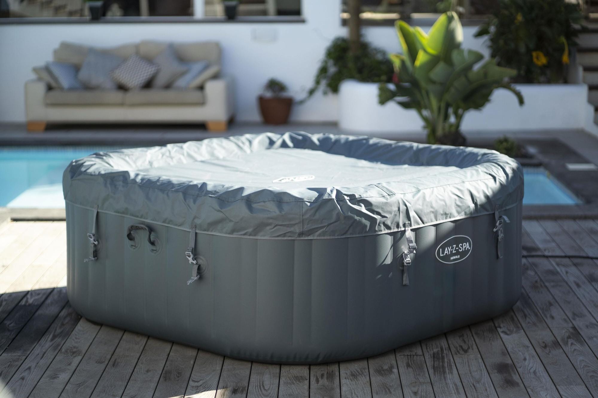 Opblaasbare bubbelbaden Lay-Z Spa Lay-Z-Spa Hawaii HydroJet Pro opblaasbare hottub 4-6 personen Bestway 13
