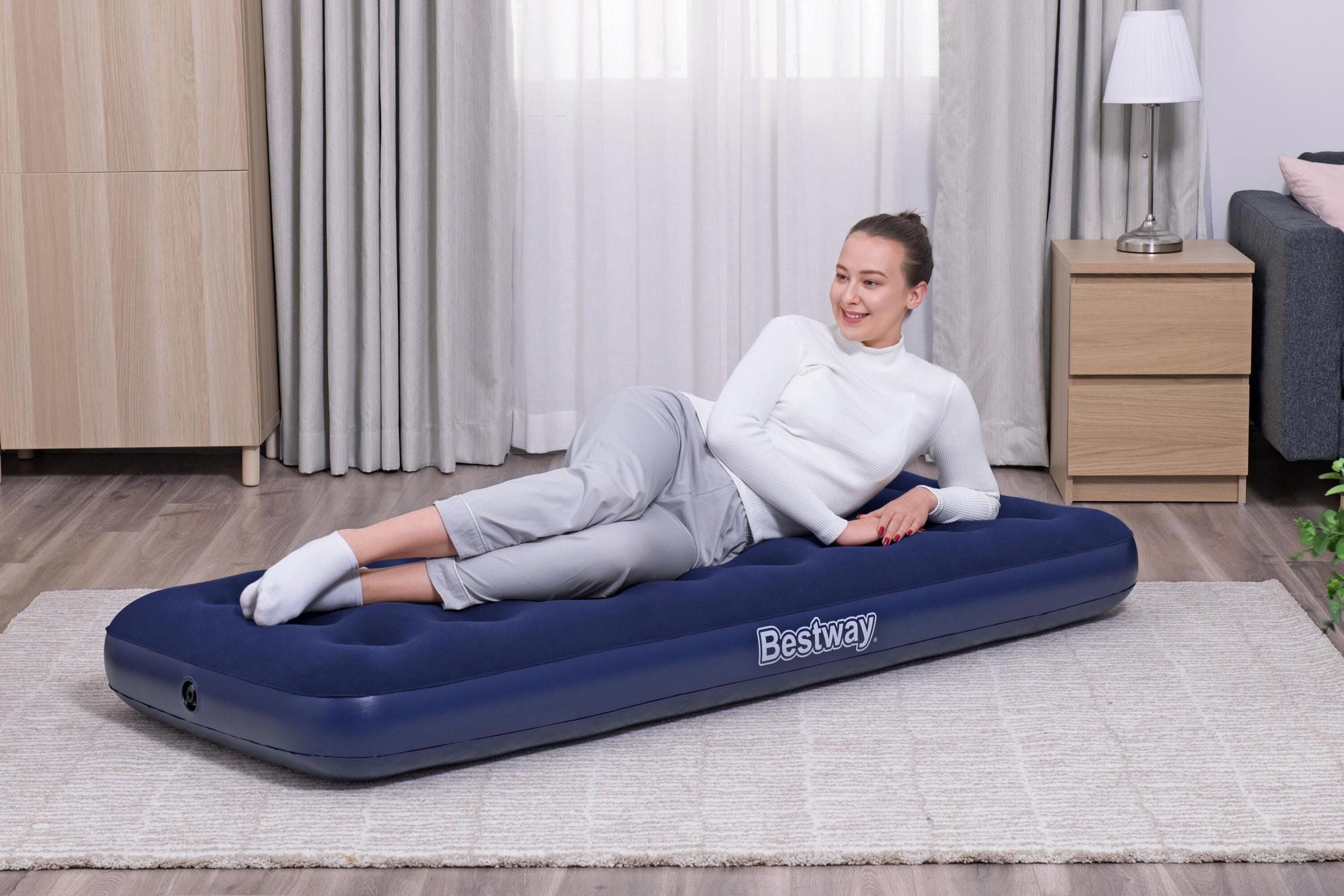 Luchtbed Bestway Junior Dubbele Luchtmatras 1,85 m x 76 cm x 22 cm Bestway 7