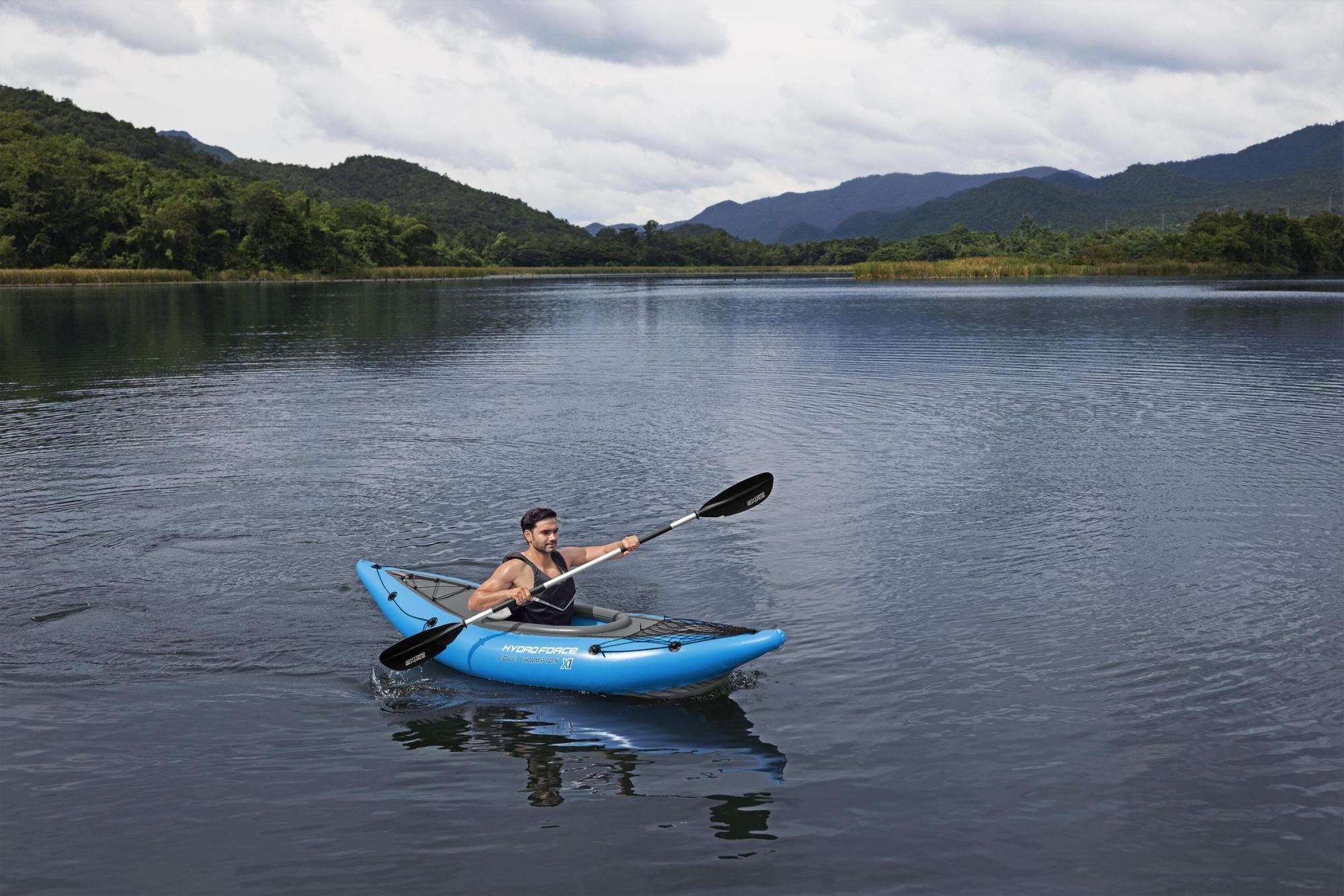 SUP en kajak Hydro Force Cove Champion X1 Opblaasbare Kajak Set voor 1 Persoon 2,75 m Bestway 4